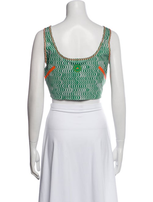 Stella McCartney for adidas Printed Square Neckline Crop Top