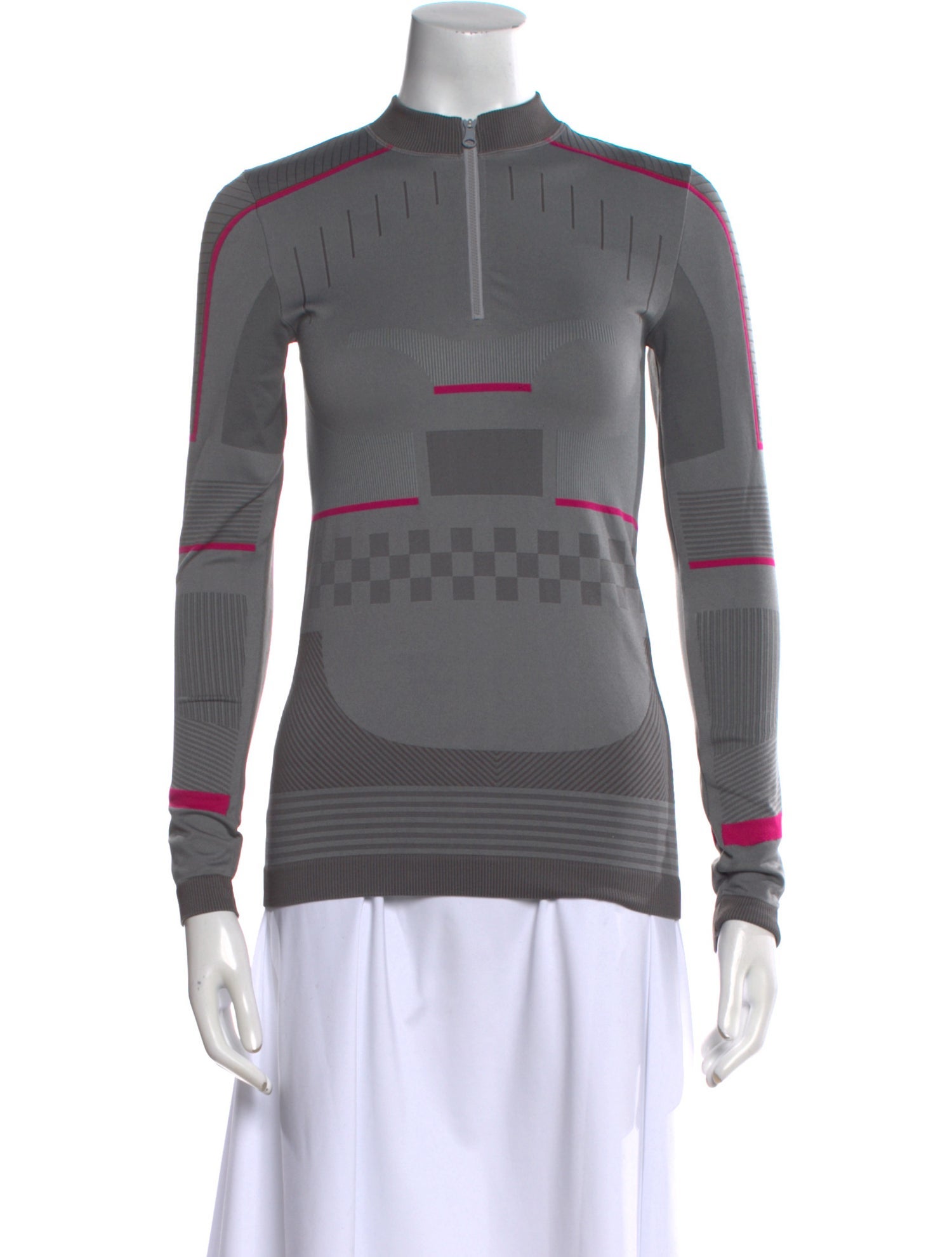 Stella McCartney for adidas Graphic Print Mock Neck Sweatshirt