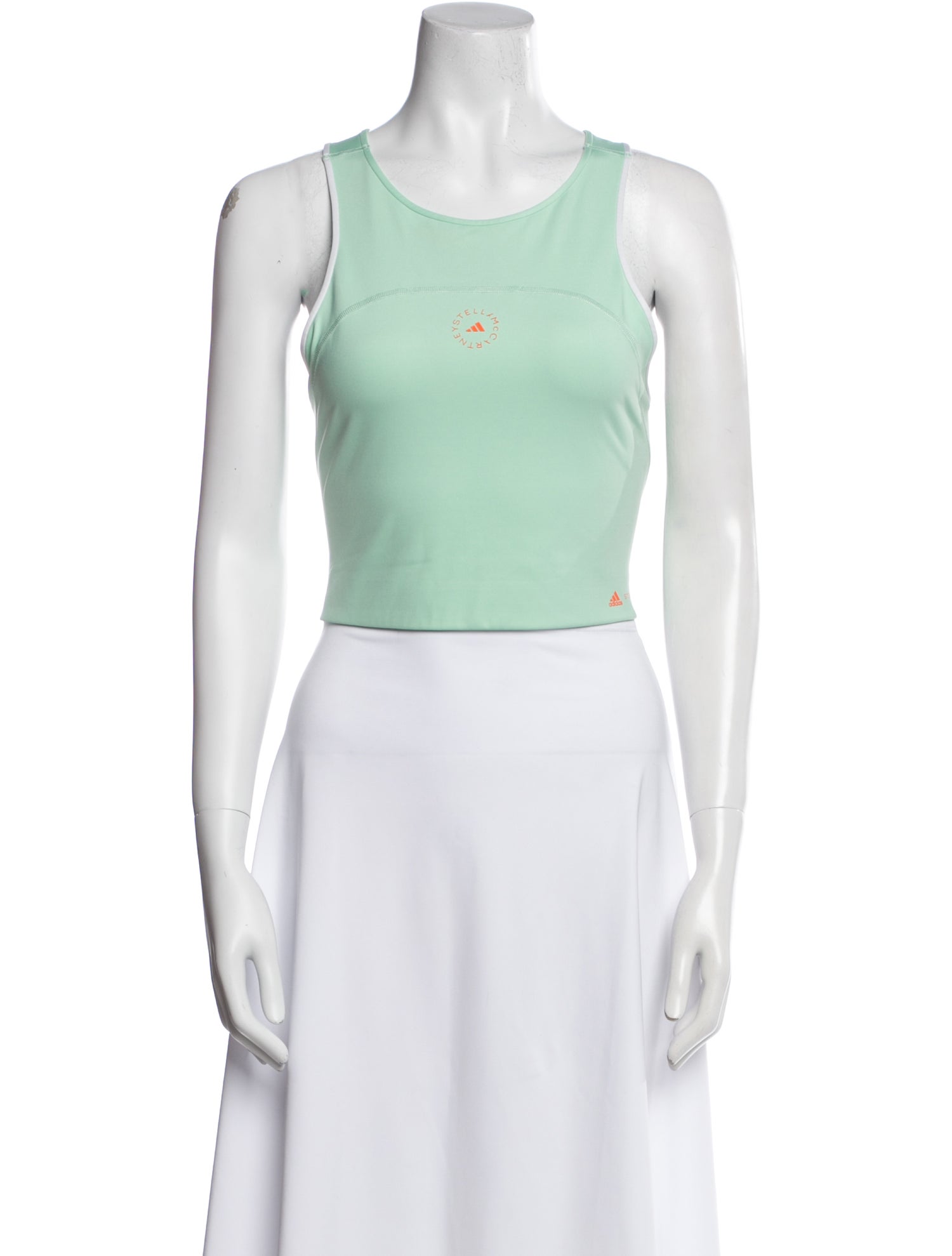 Stella McCartney for adidas Scoop Neck Sleeveless Crop Top