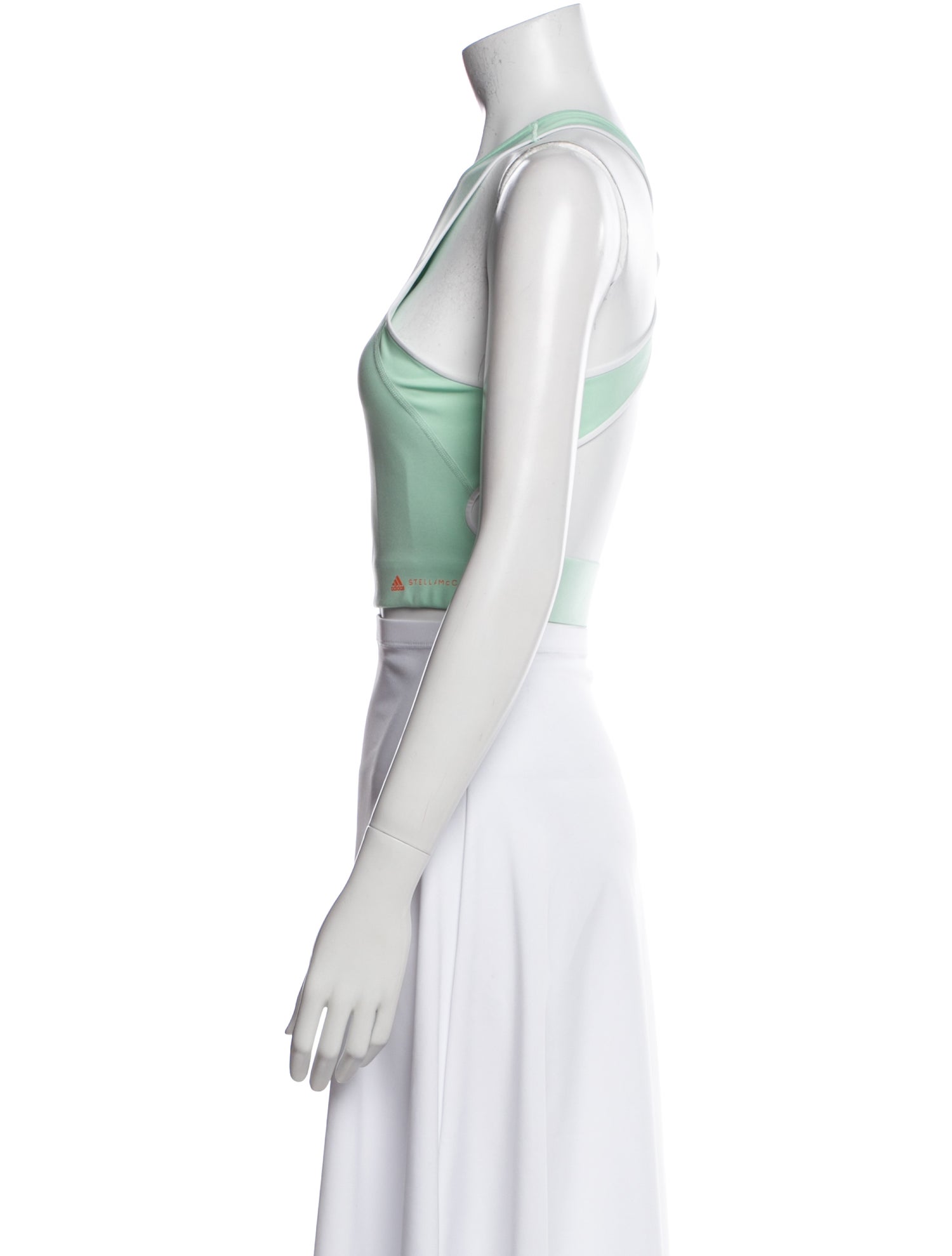 Stella McCartney for adidas Scoop Neck Sleeveless Crop Top