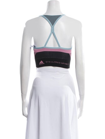 Stella McCartney for adidas Graphic Print Scoop Neck Crop Top