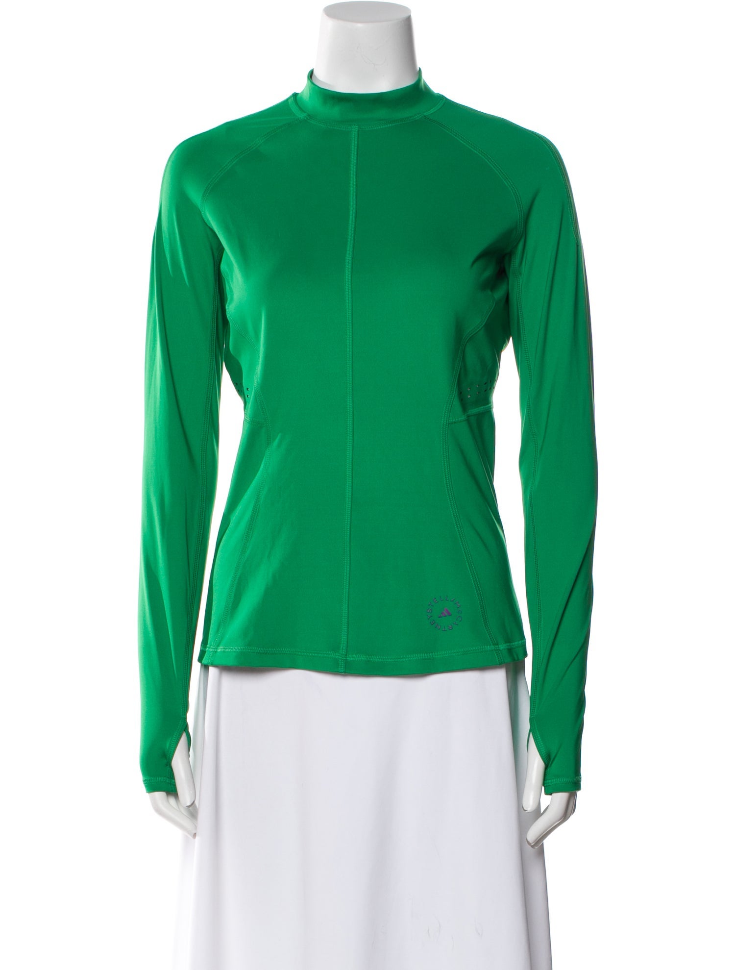 Stella McCartney for adidas Mock Neck Long Sleeve Blouse