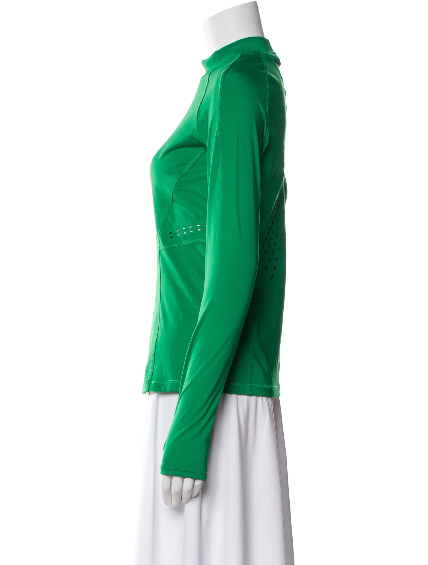 Stella McCartney for adidas Mock Neck Long Sleeve Blouse