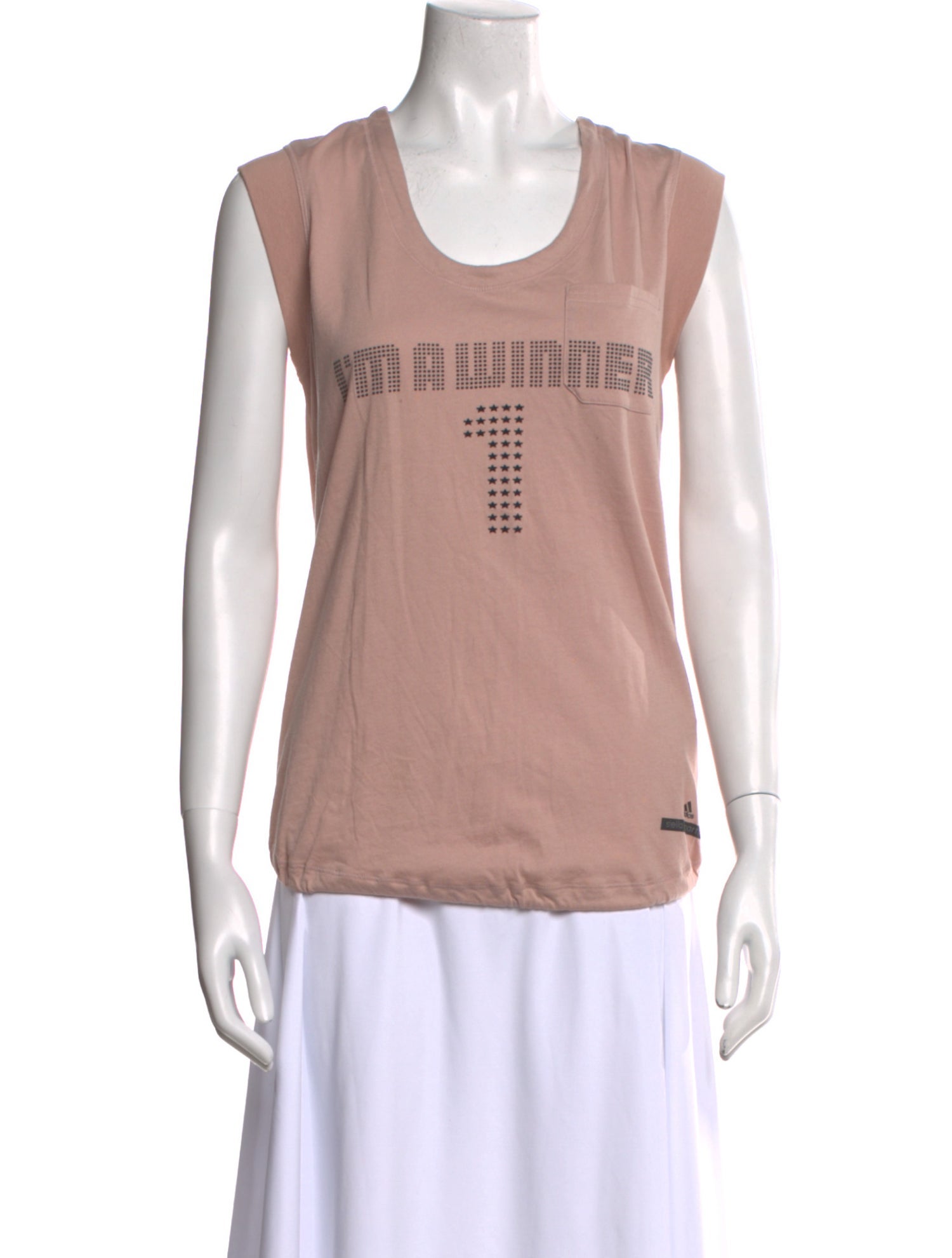 Stella McCartney for adidas Graphic Print Scoop Neck Top