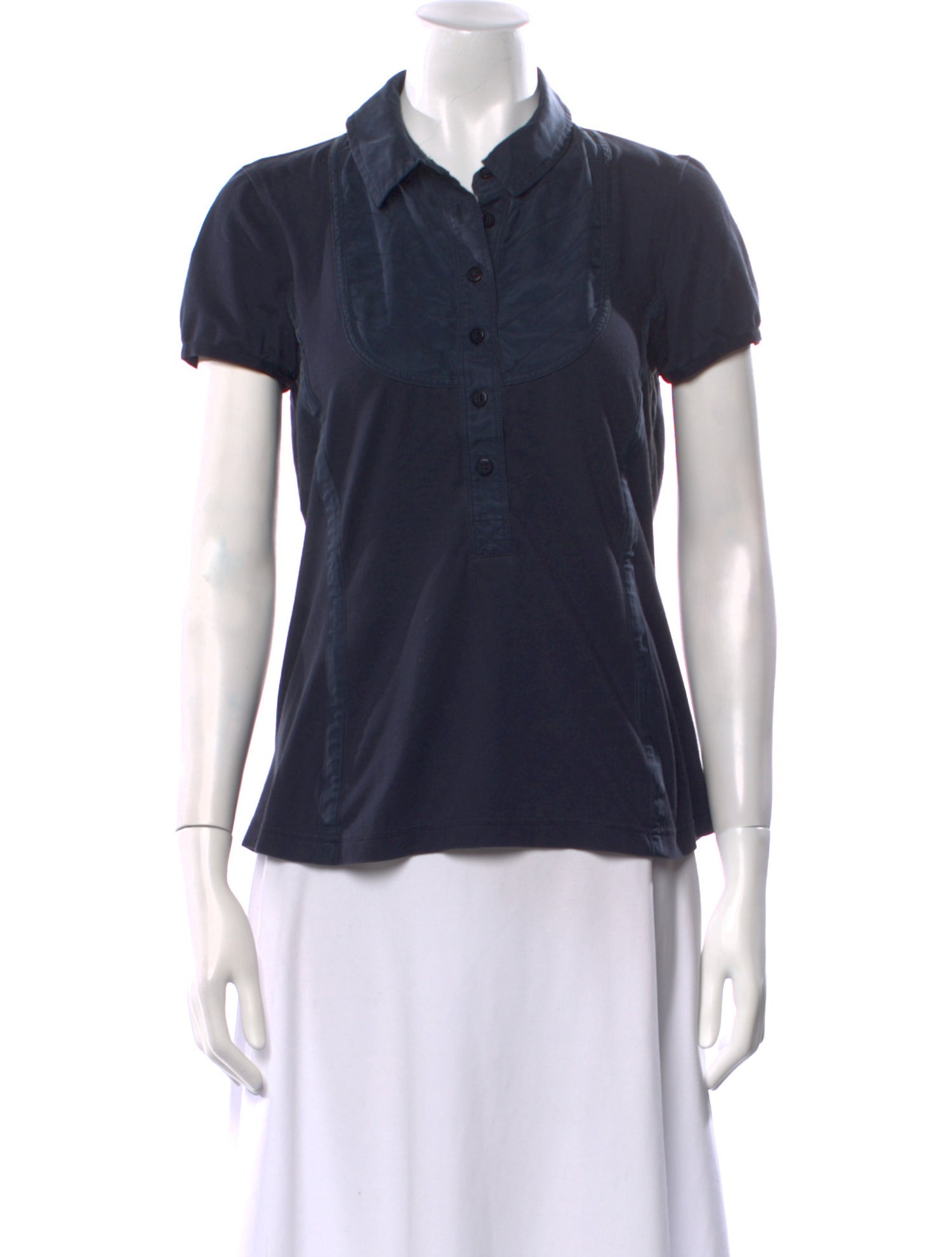 Stella McCartney for adidas Short Sleeve Button-Up Top