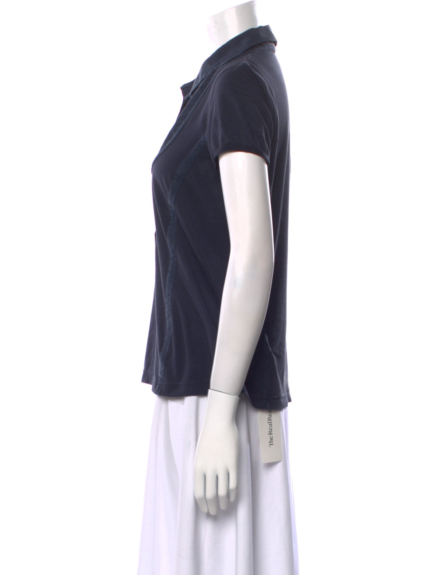 Stella McCartney for adidas Short Sleeve Button-Up Top