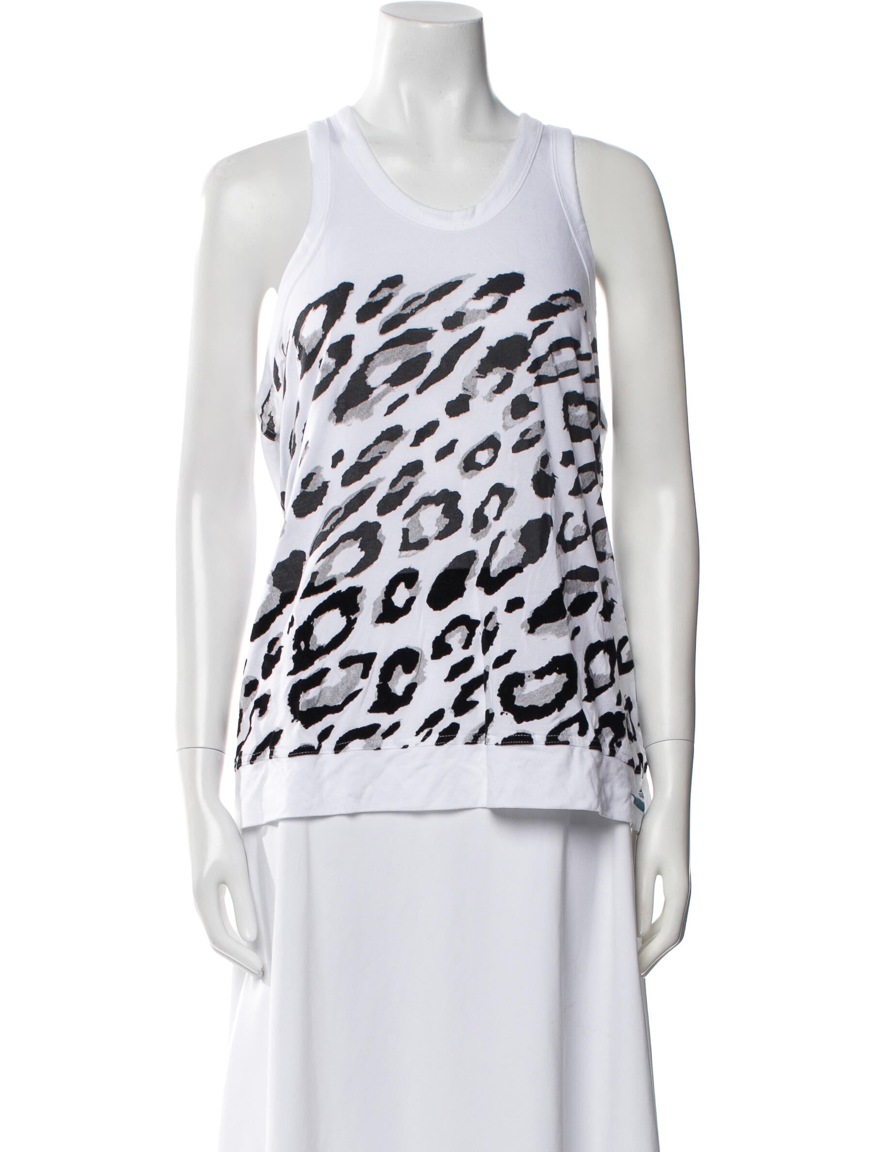 Stella McCartney for adidas Graphic Print Scoop Neck Top