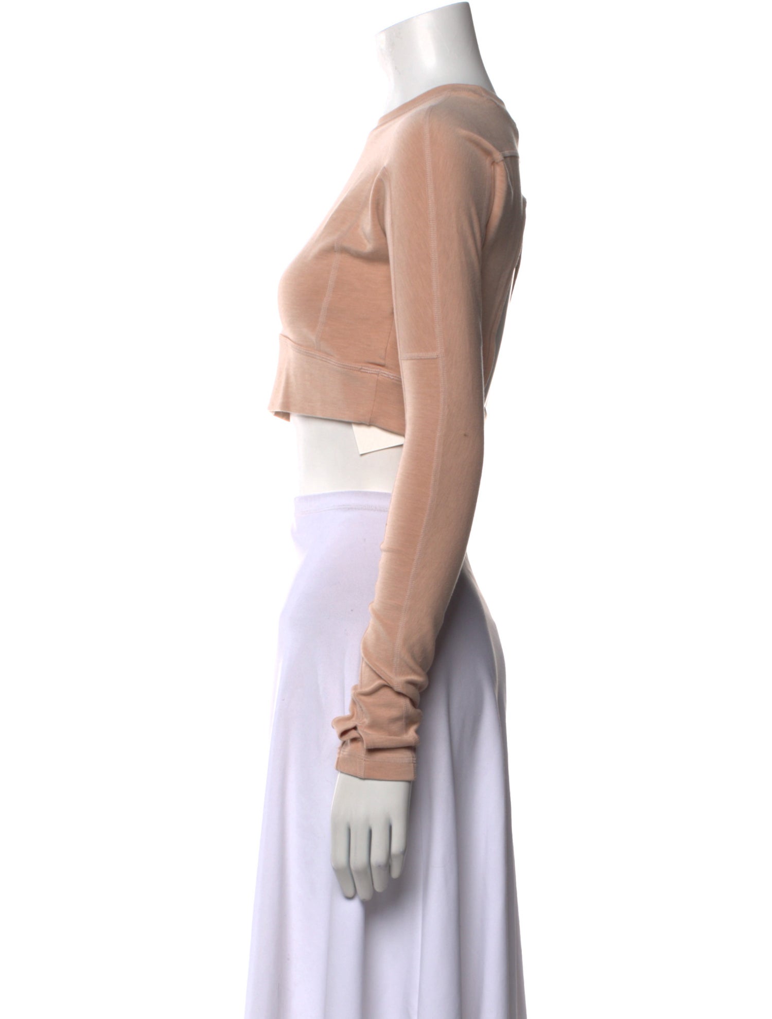 Stella McCartney for adidas Crew Neck Long Sleeve Crop Top