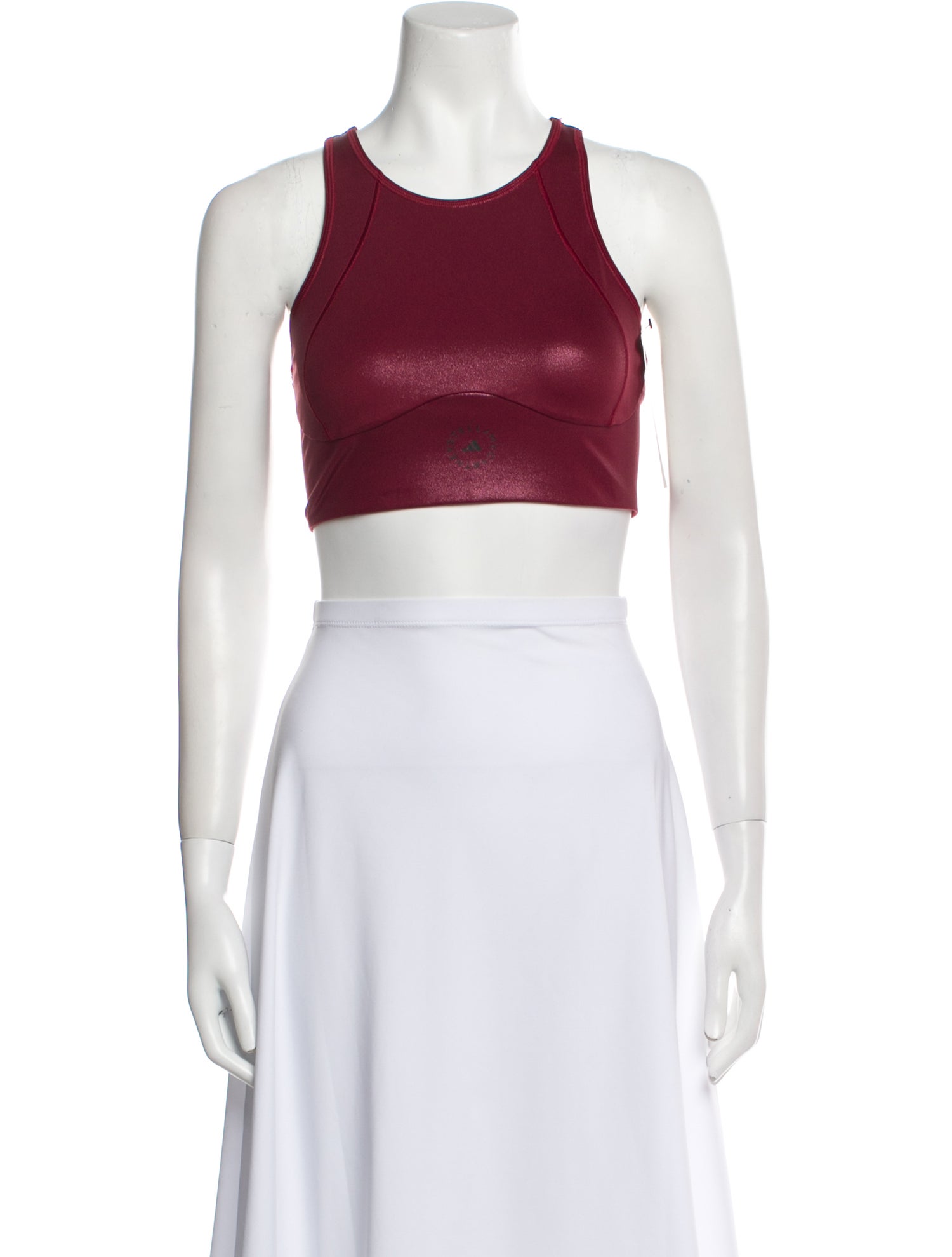Stella McCartney for adidas Scoop Neck Sleeveless Crop Top