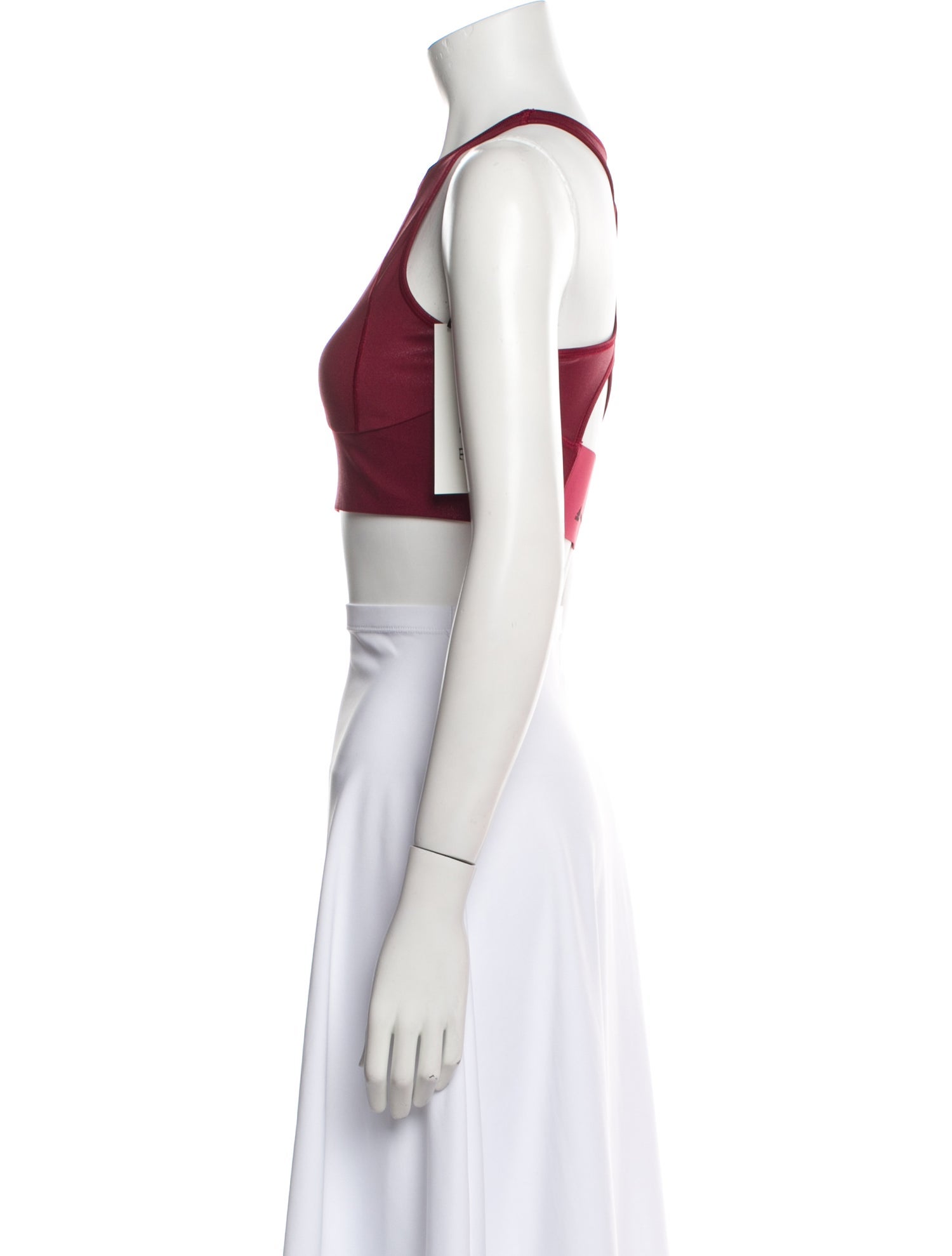 Stella McCartney for adidas Scoop Neck Sleeveless Crop Top