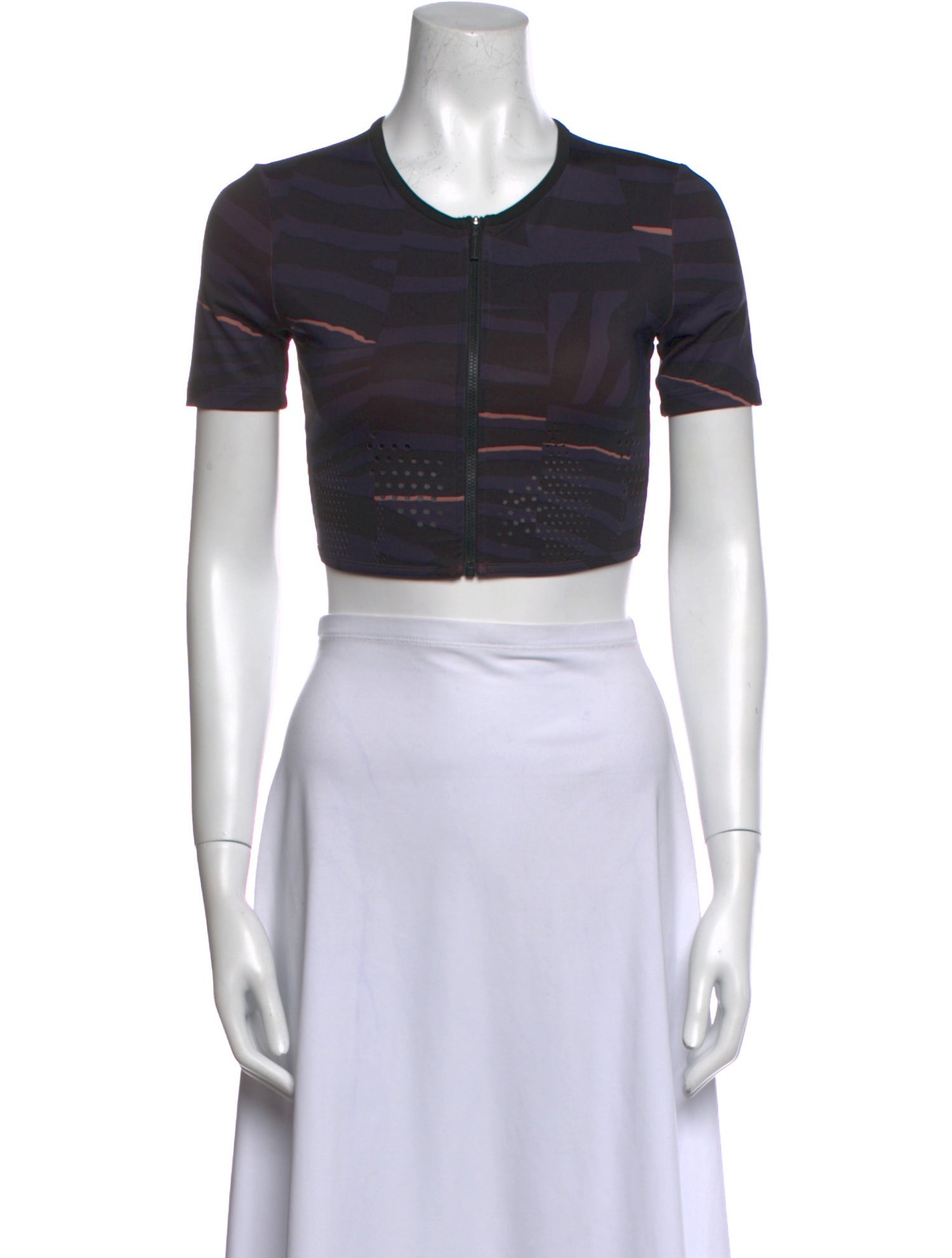 Stella McCartney for adidas Crew Neck Short Sleeve Crop Top