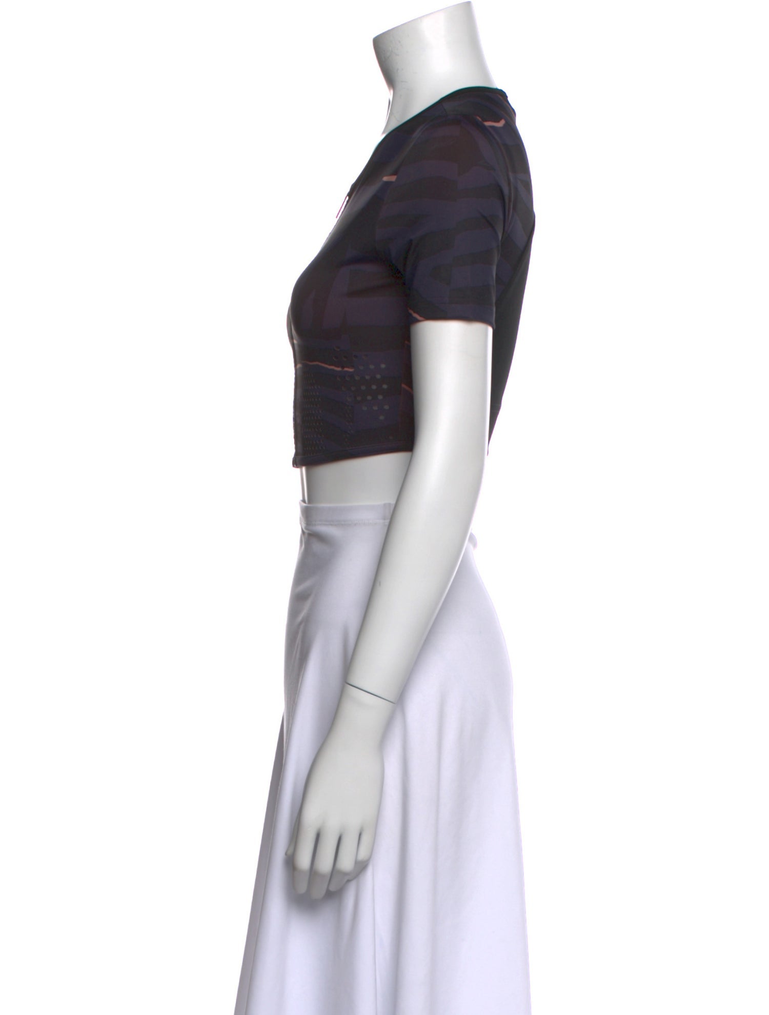 Stella McCartney for adidas Crew Neck Short Sleeve Crop Top