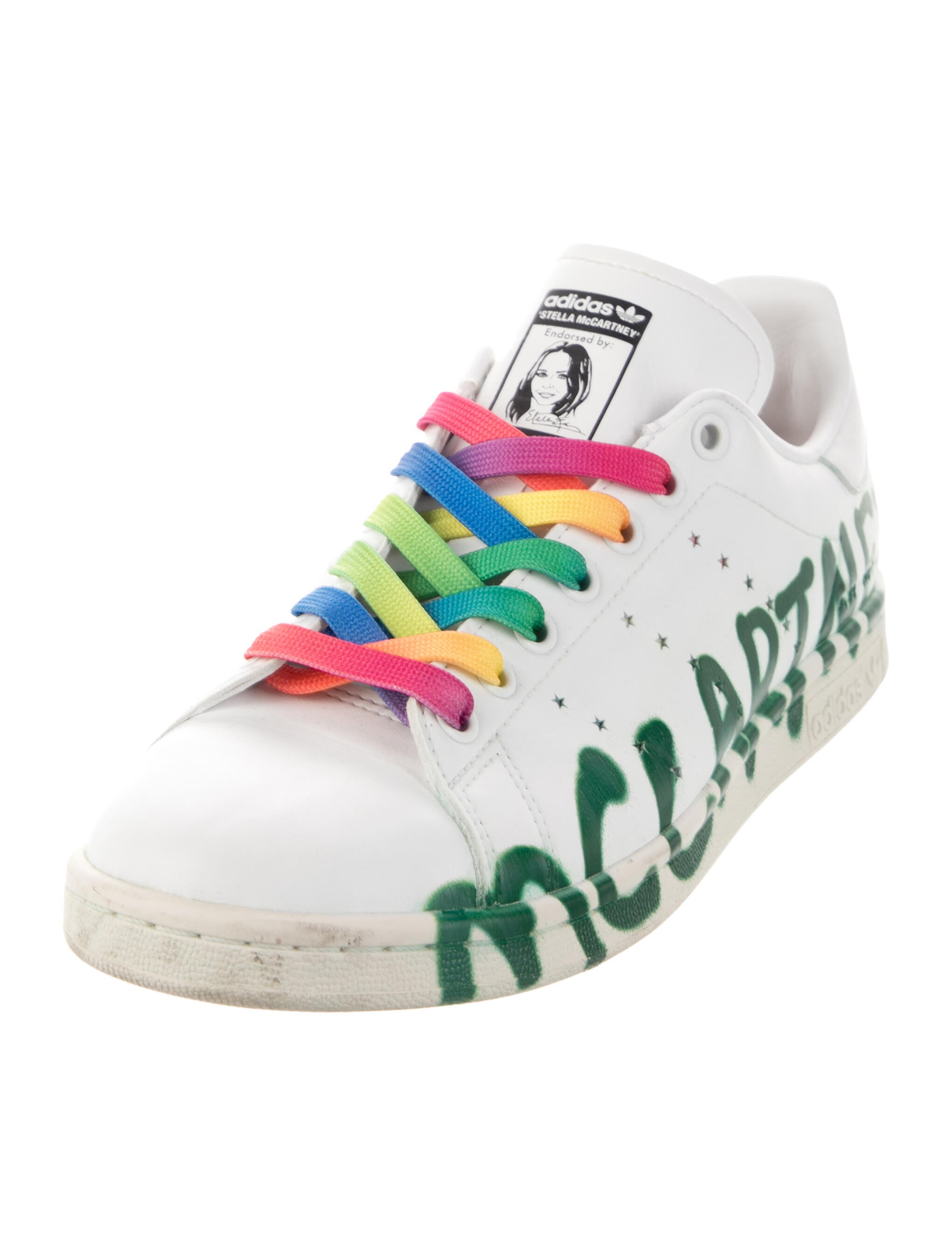 Stella McCartney for adidas Leather Printed Sneakers