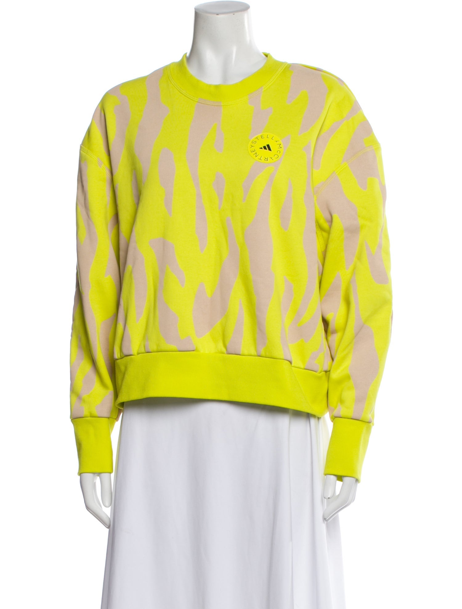 Stella McCartney for adidas Animal Print Crew Neck Sweatshirt