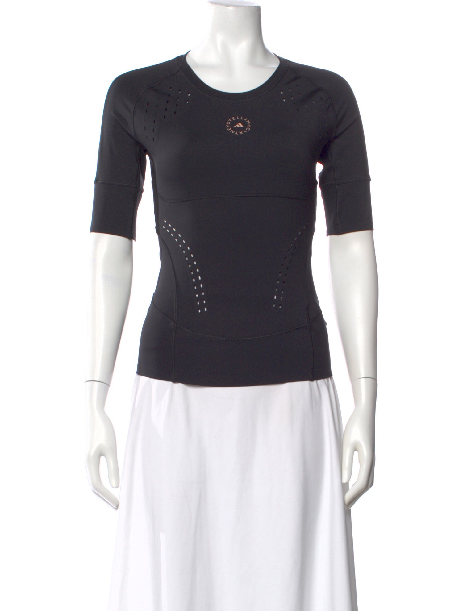 Stella McCartney for adidas Crew Neck Three-Quarter Sleeve Top
