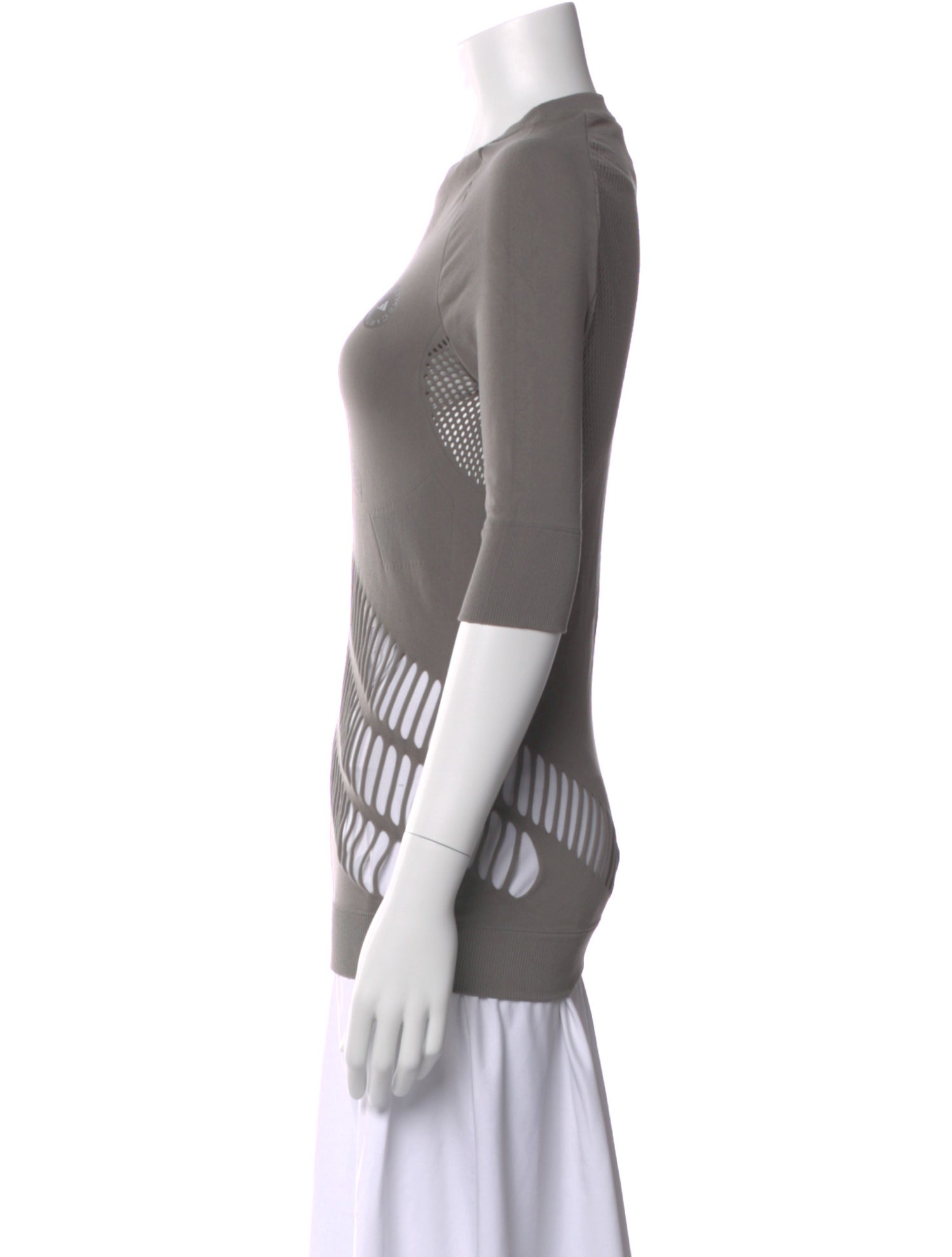 Stella McCartney for adidas Crew Neck Three-Quarter Sleeve Top