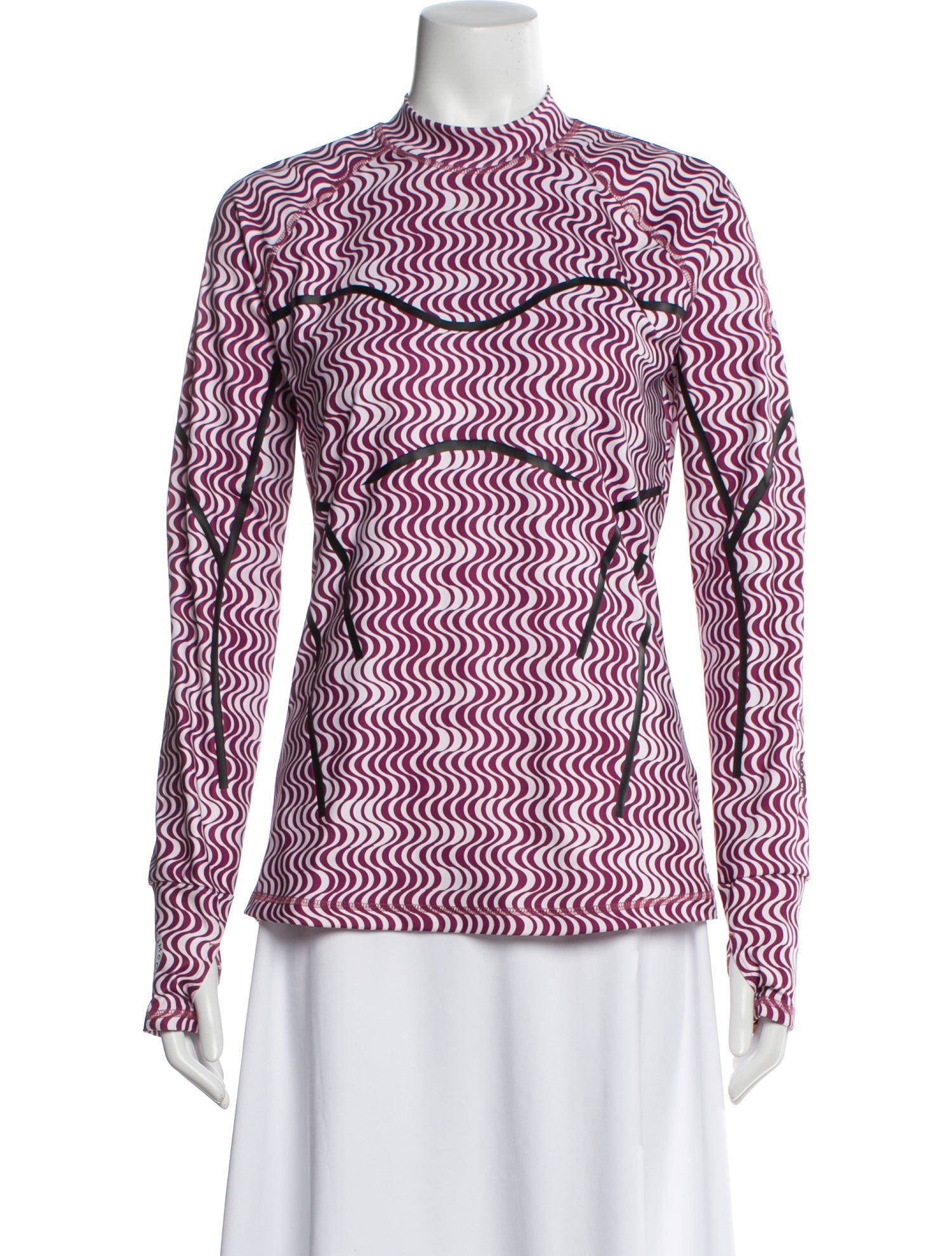 Stella McCartney for adidas Printed Mock Neck Top