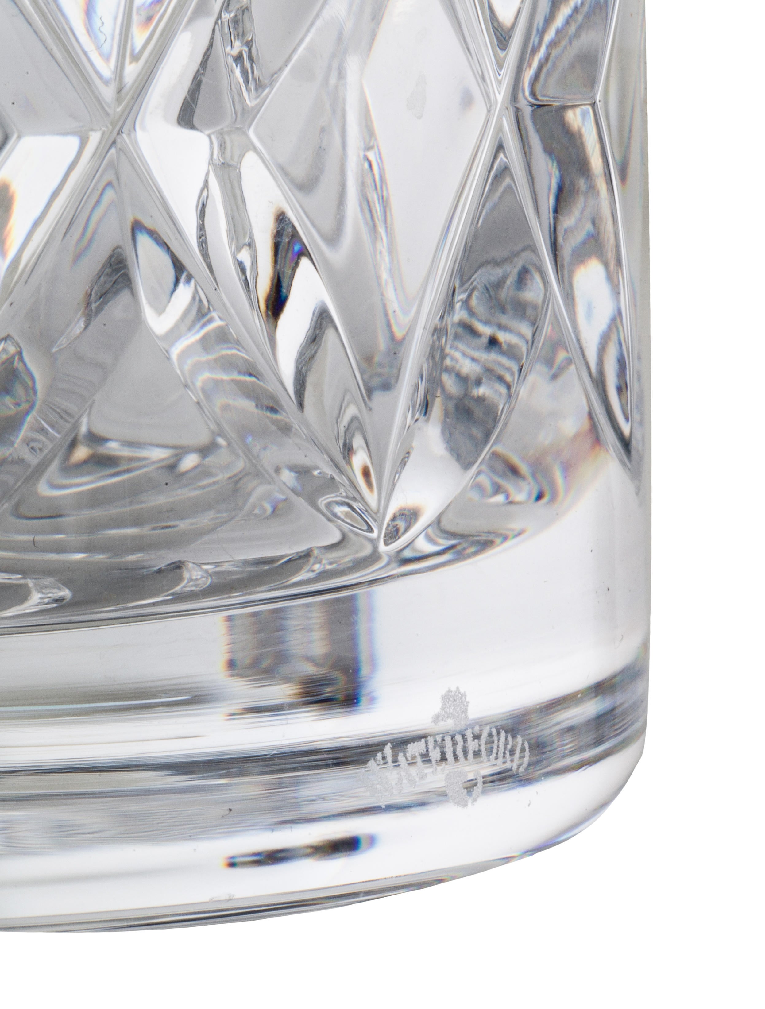 Waterford Crystal DiamondCut Crystal Vase Decor And Accessories