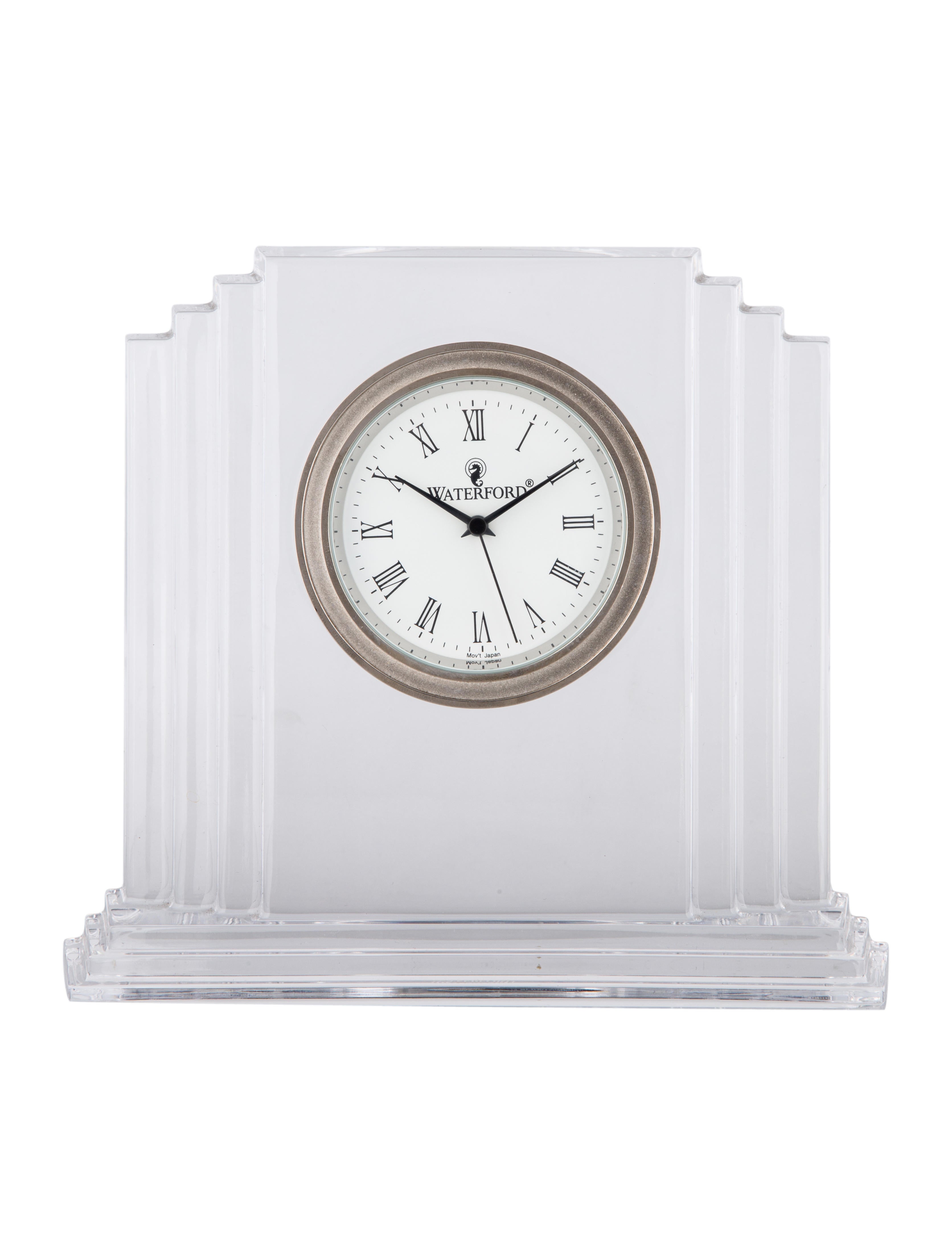 Waterford Crystal Metropolitan Desk Clock Decor And Accessories Crystal Metropolitan Desk Clock