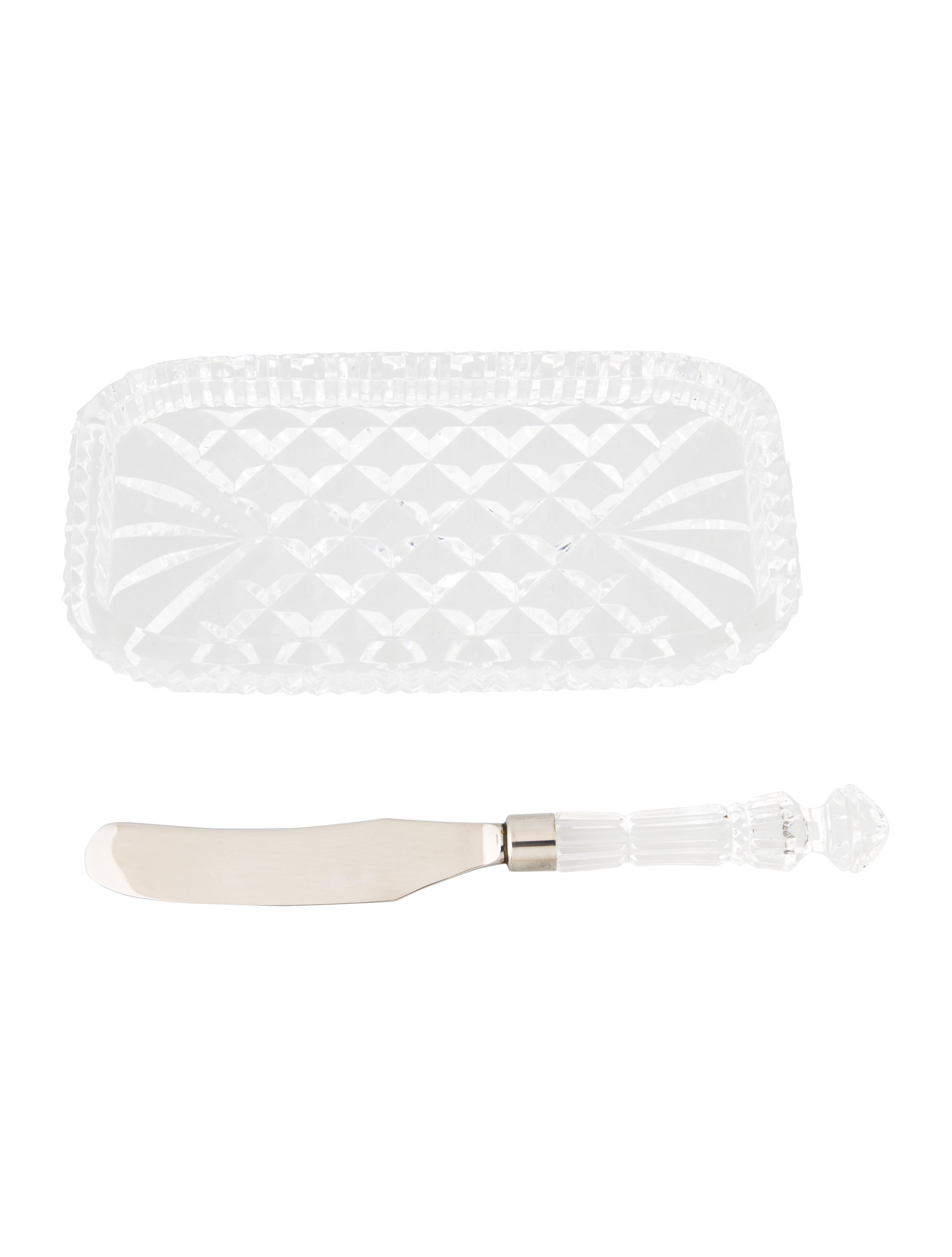 Waterford Crystal Innisfree Butter Dish & Knife