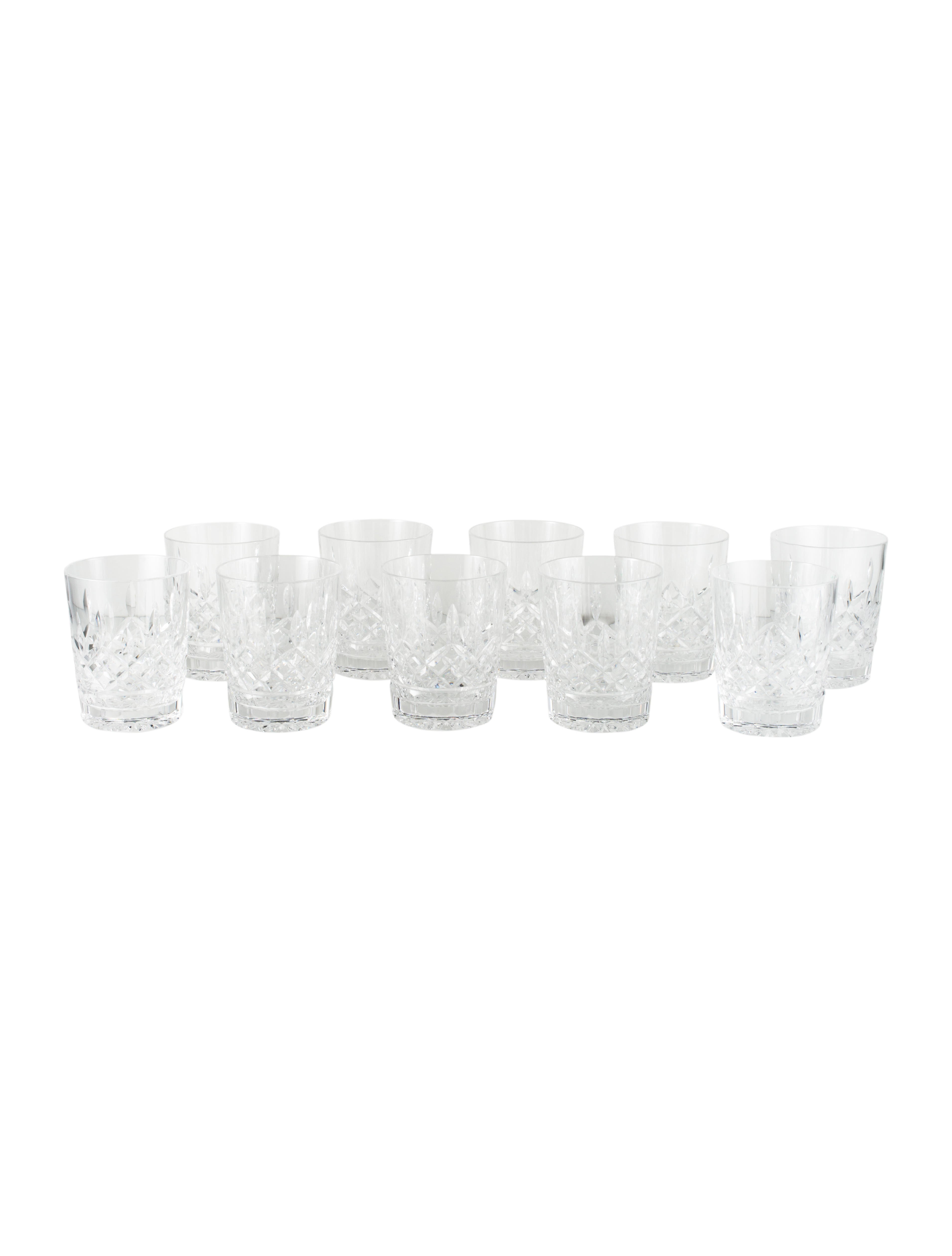 Waterford Crystal Lismore Double Old Fashioned Glasses Clear