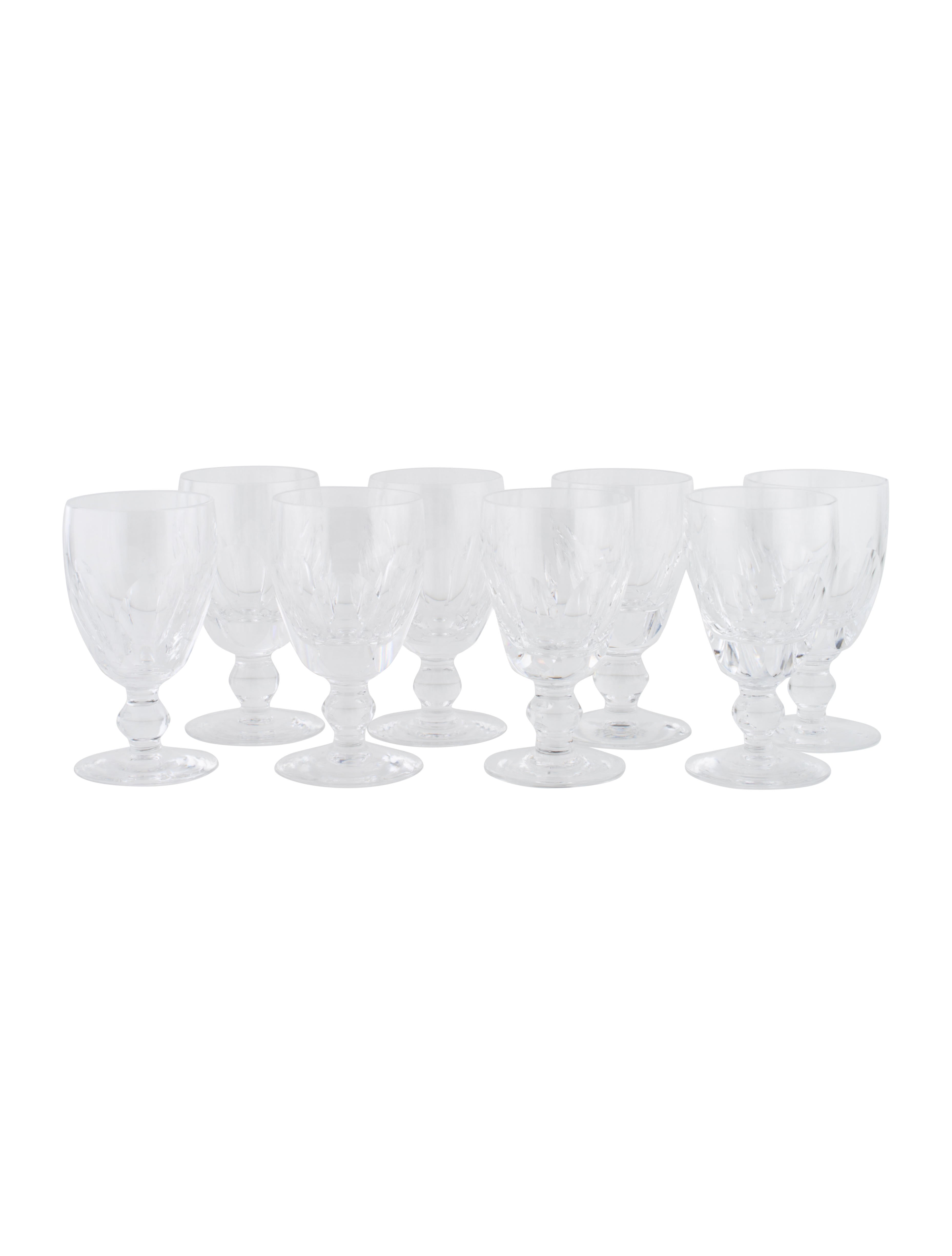 Waterford Crystal ShortStem Claret Wine Glasses Clear Drinkware