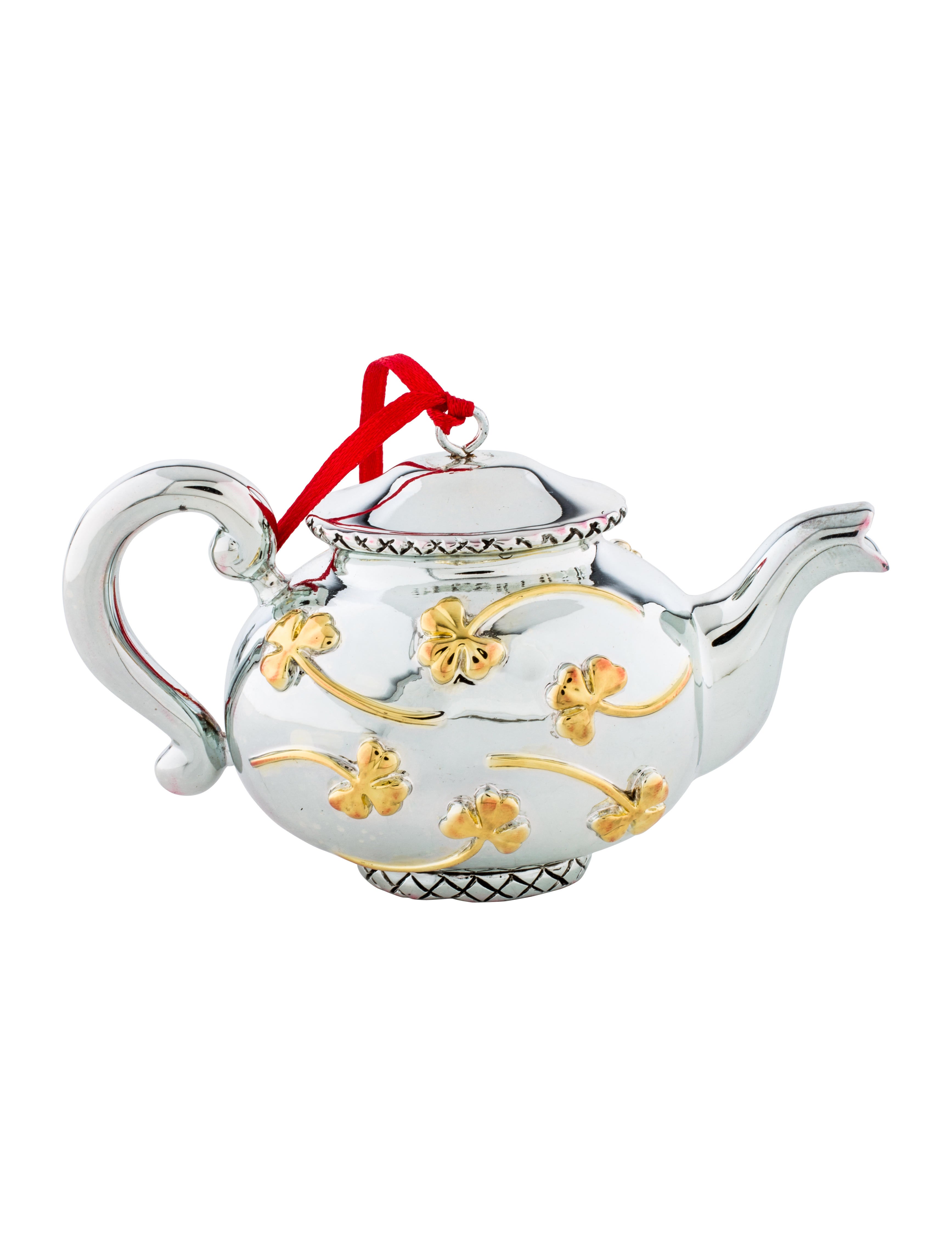 Waterford Crystal Shamrock Teapot Ornament Decor And Accessories