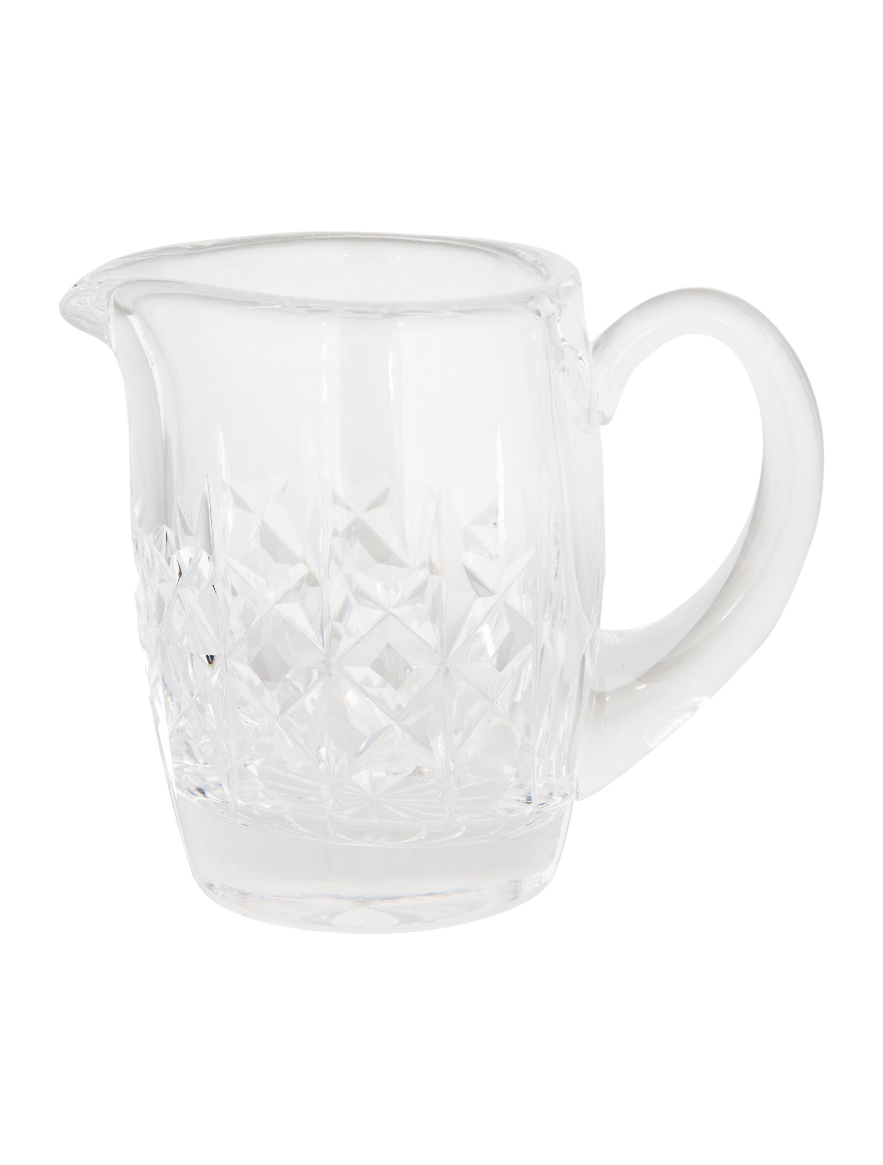 Waterford Crystal Creamer and Open Sugar Bowl Set Clear Serveware