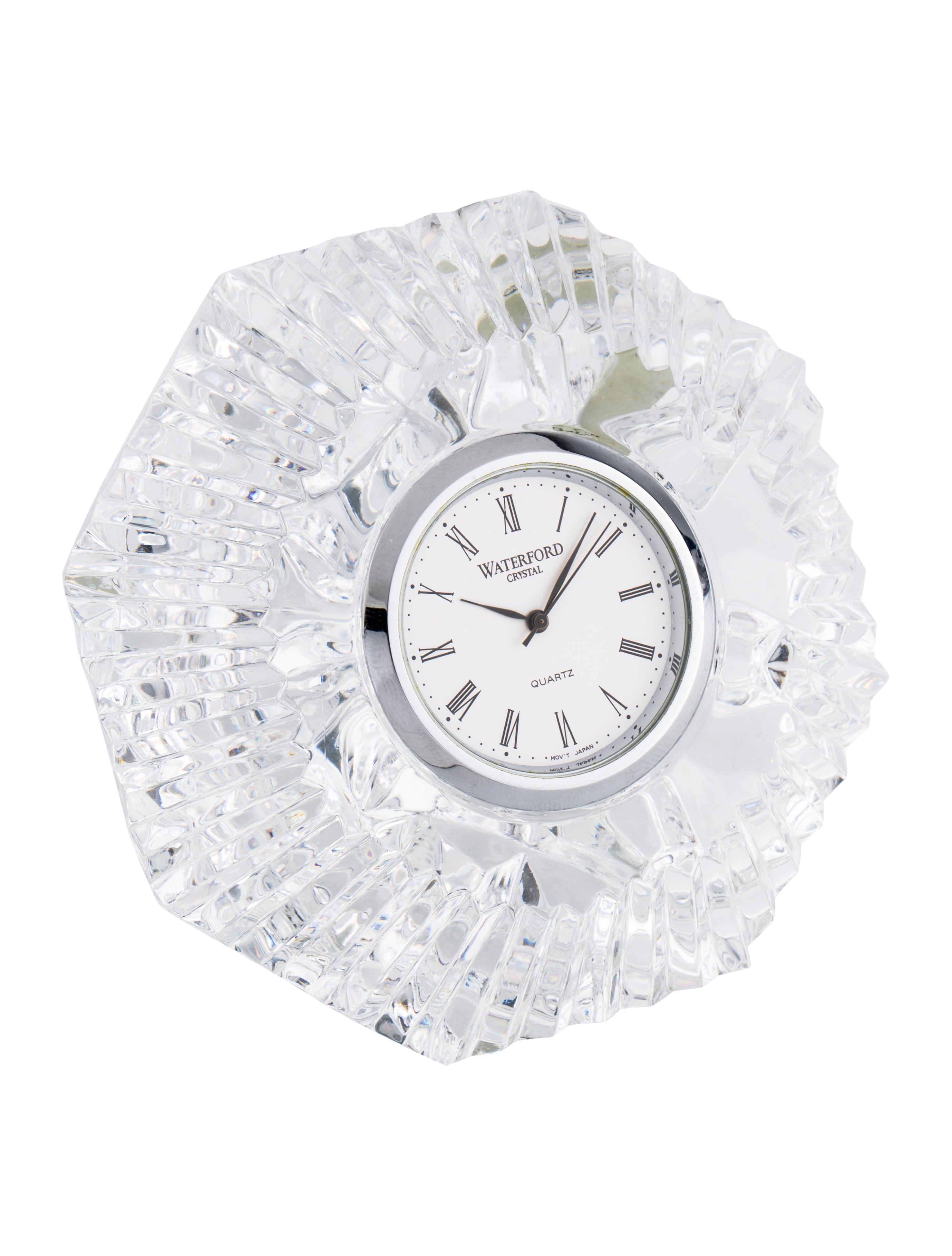 Waterford Crystal Diamond Paperweight Clock Decor & Accessories