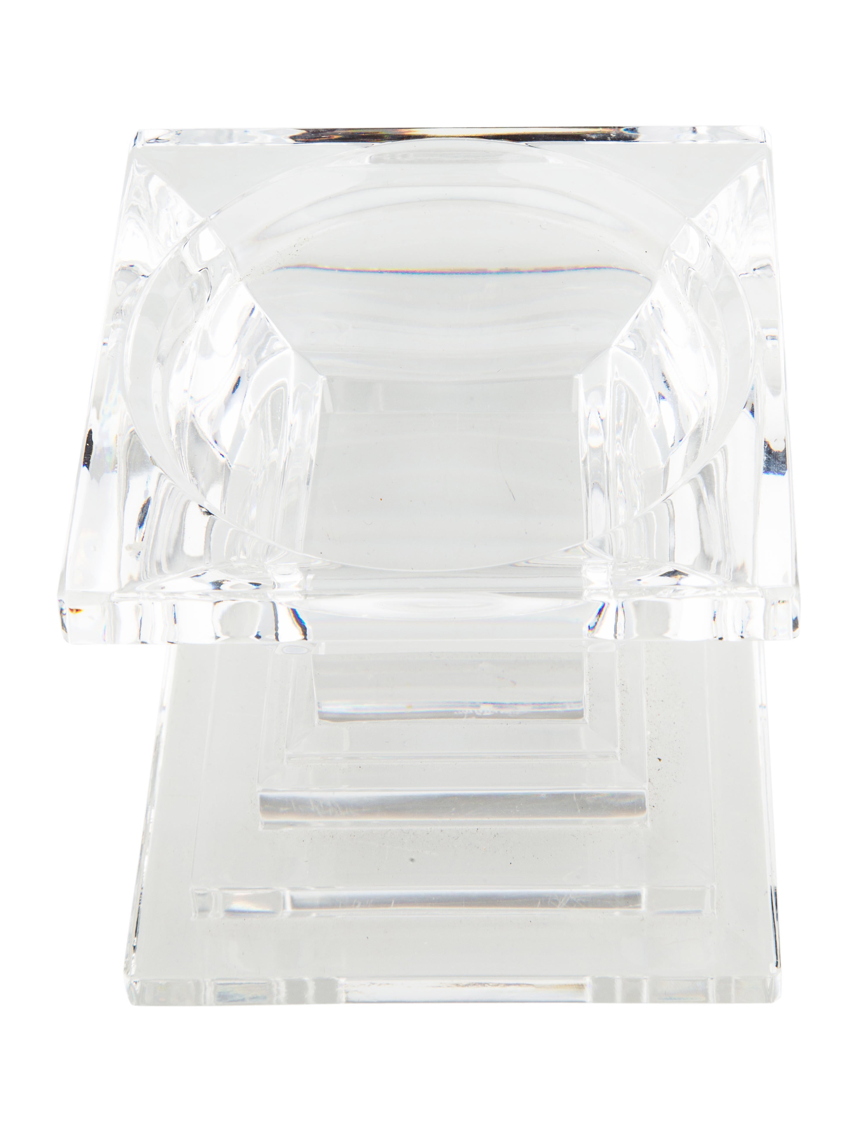 Waterford Crystal Metropolitan Pillar Candle Holder Decor And