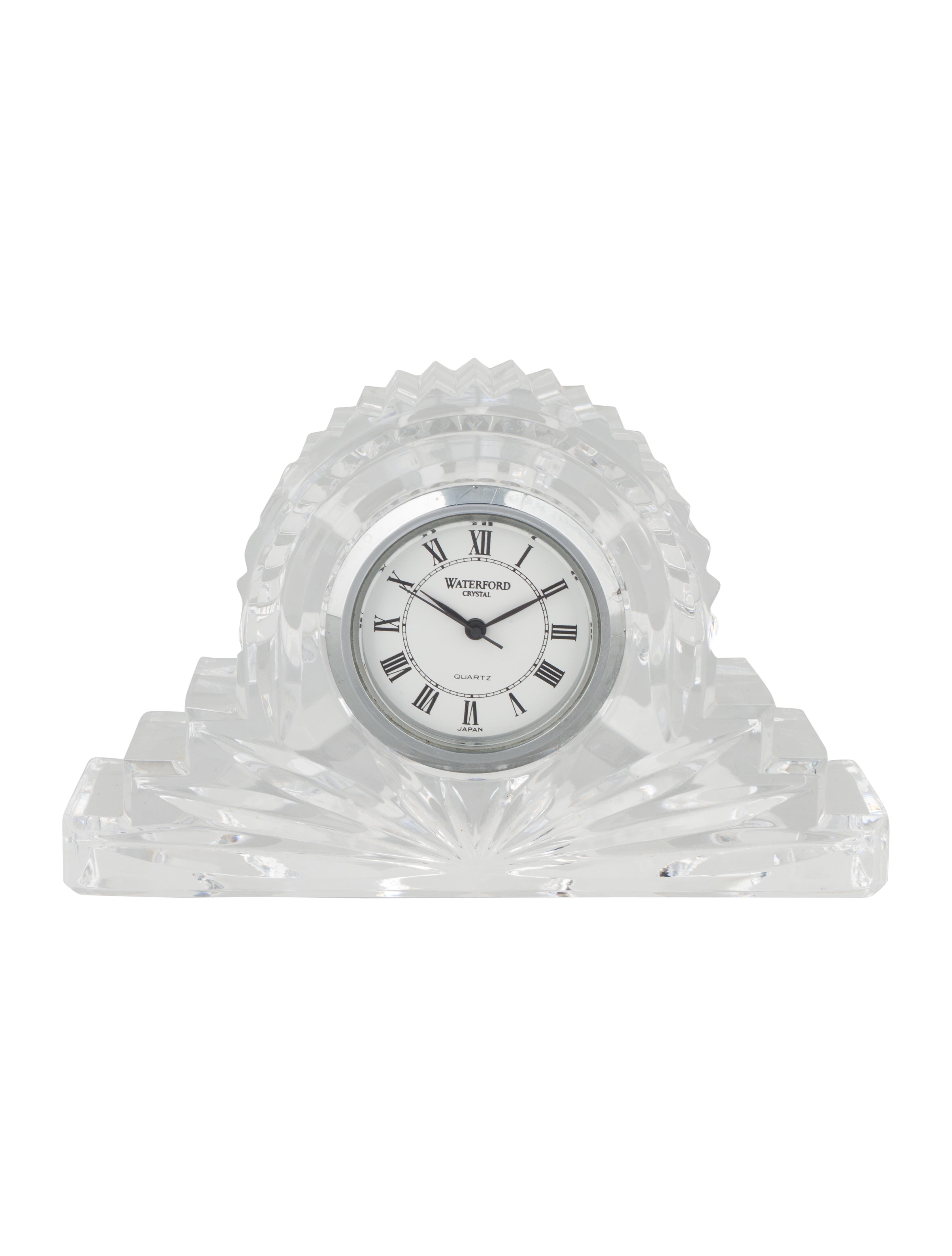 Waterford Crystal Desk Clock Decor And Accessories W5w23404 Crystal Desk Clock
