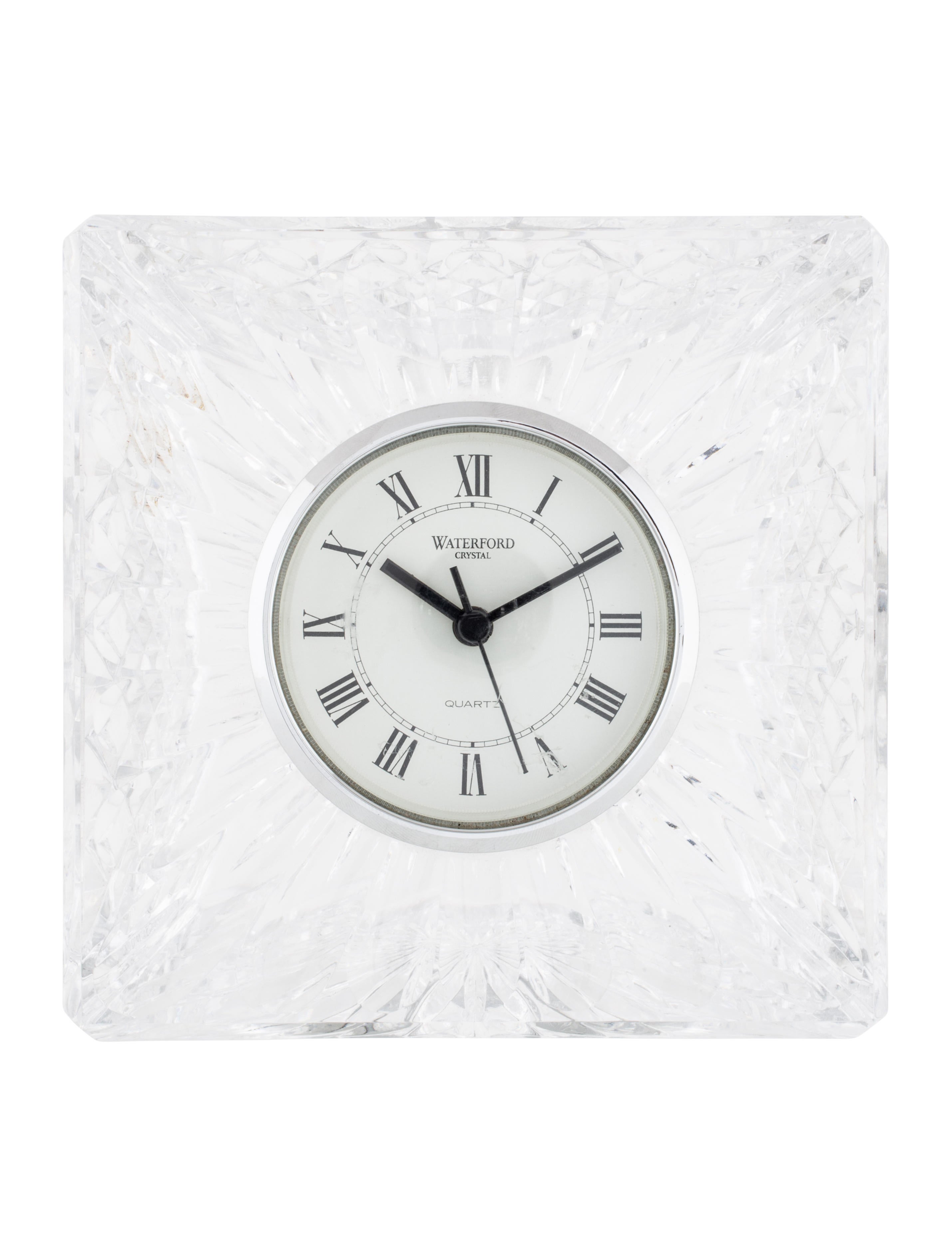 Waterford Crystal Desk Clock Decor And Accessories W5w23548 Crystal Desk Clock