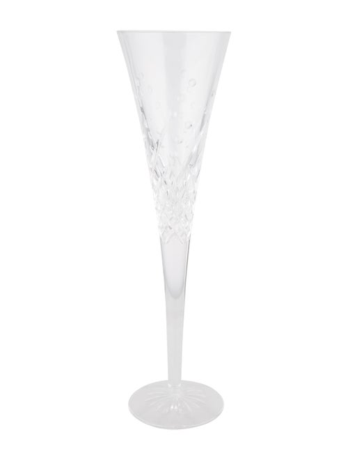 Waterford Crystal Set of 4 Wishes Happy Celebrations Toasting Flutes