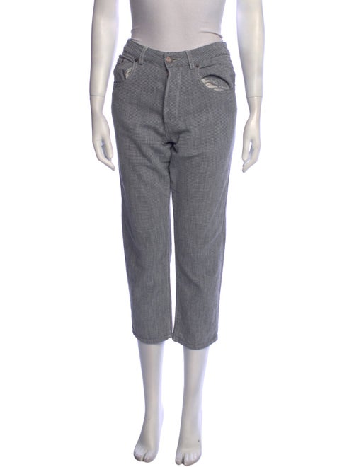 6397 Plaid Print Straight Leg Pants