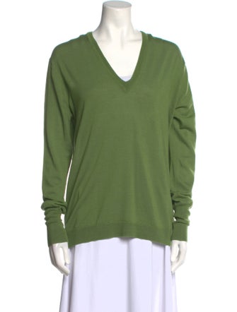 6397 Merino Wool V-Neck Sweatshirt