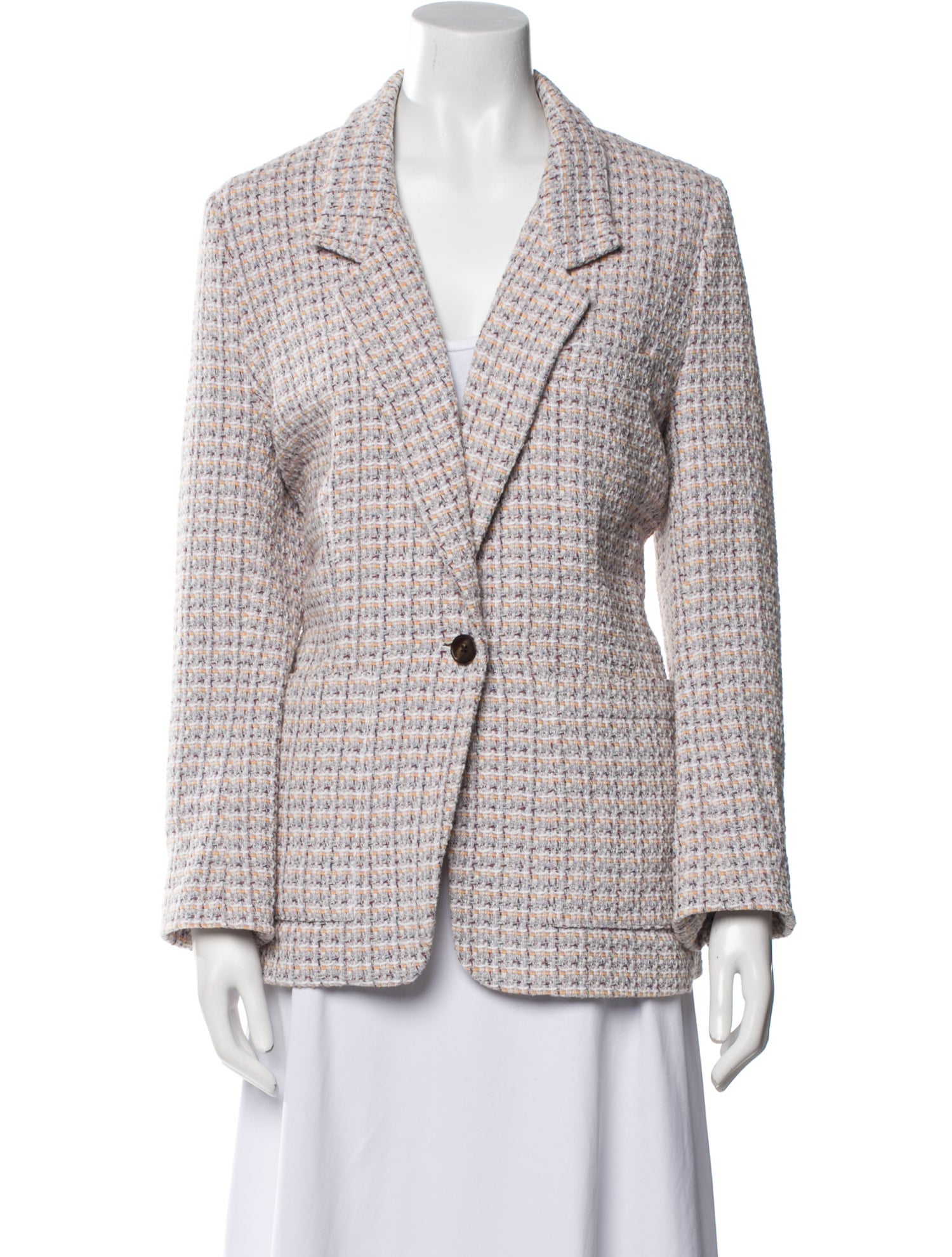 6397 Tweed Pattern Blazer