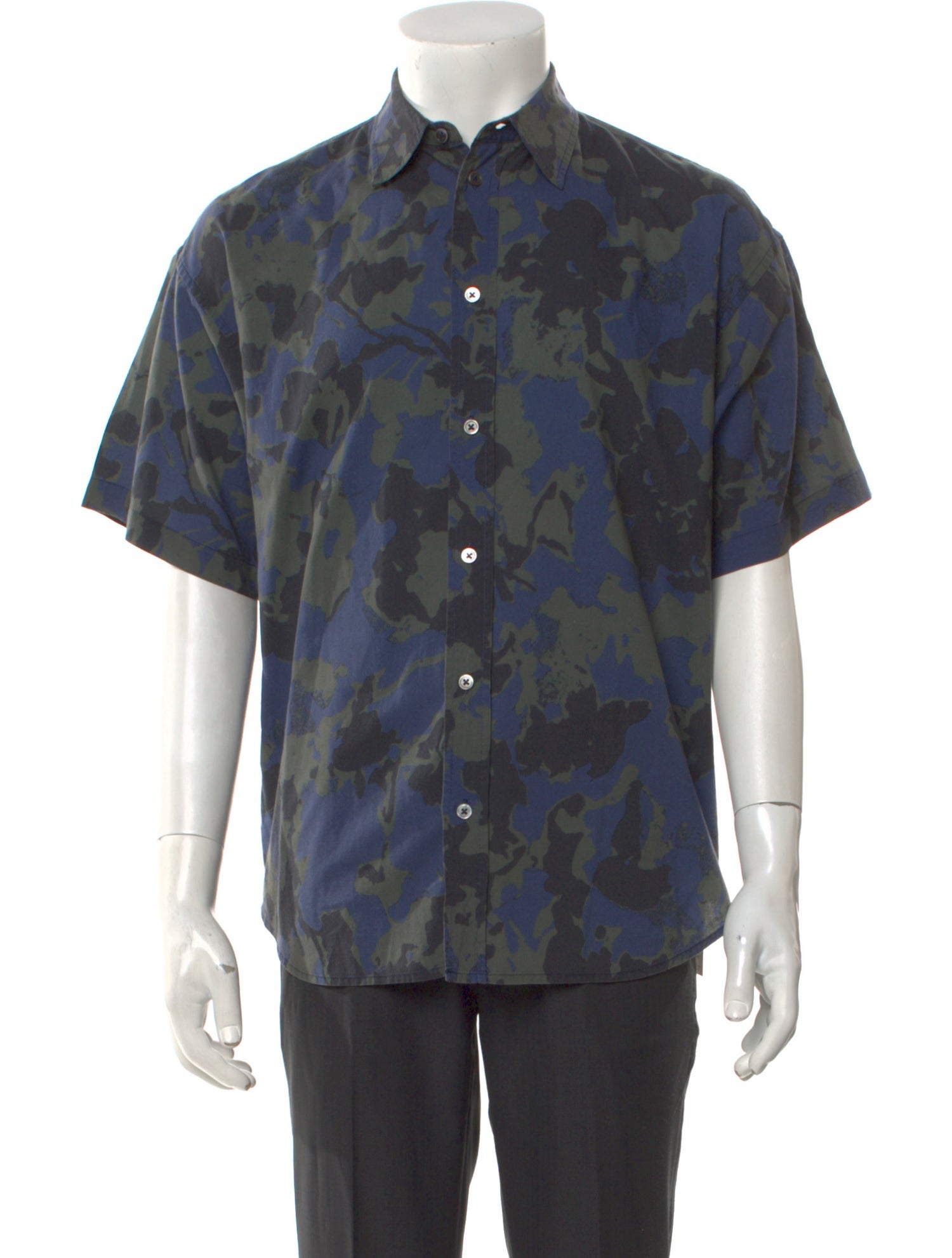 6397 Camouflage Print Short Sleeve Shirt