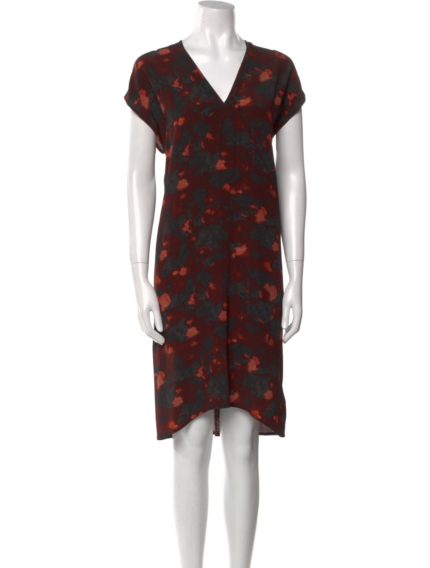 6397 Silk Knee-Length Dress