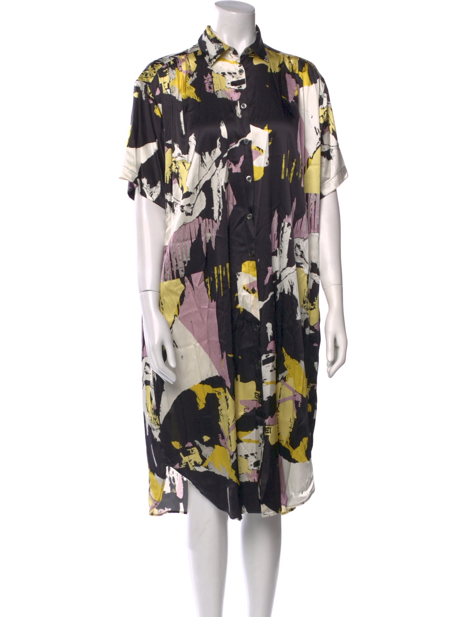 6397 Silk Midi Length Dress