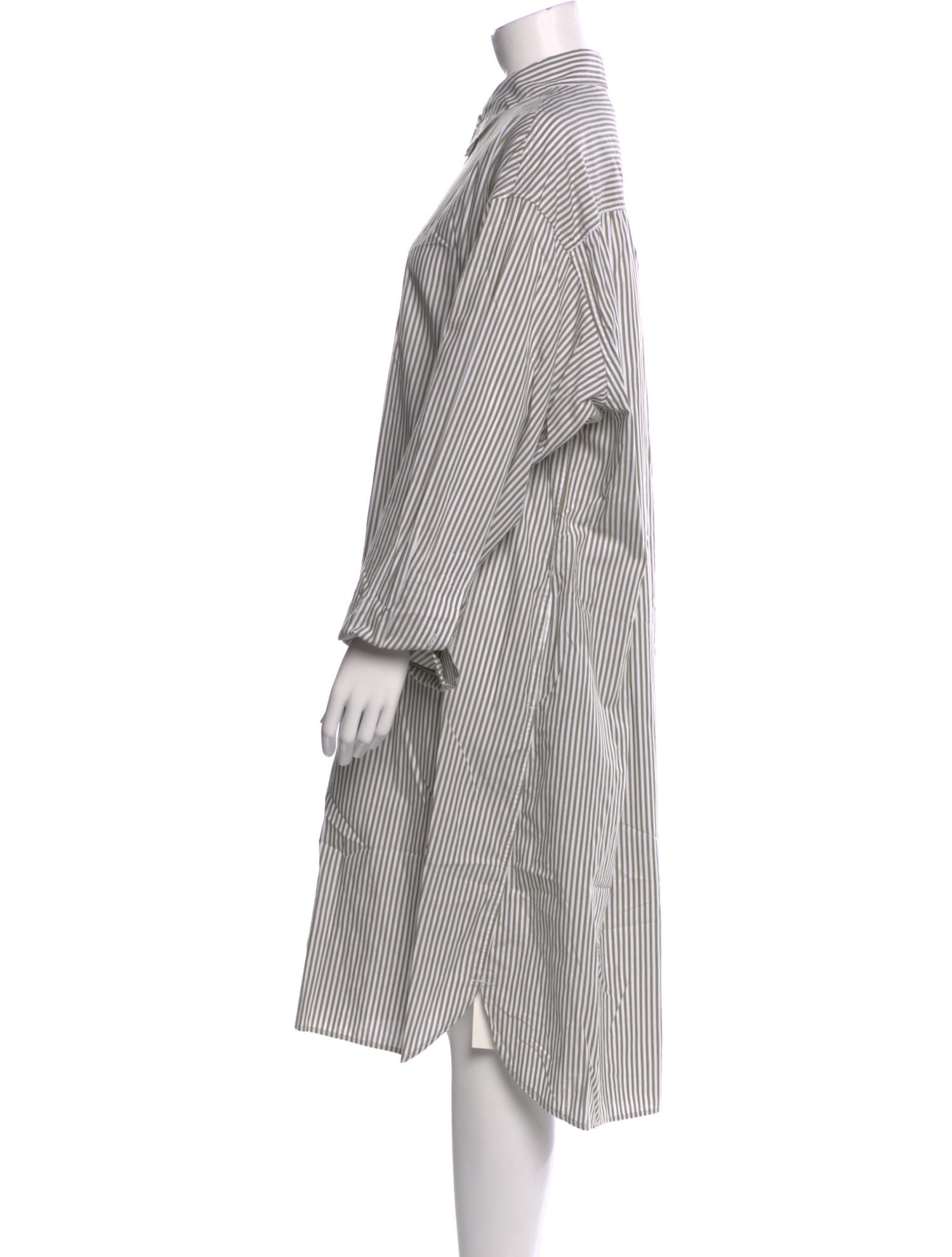 6397 Striped Midi Length Dress