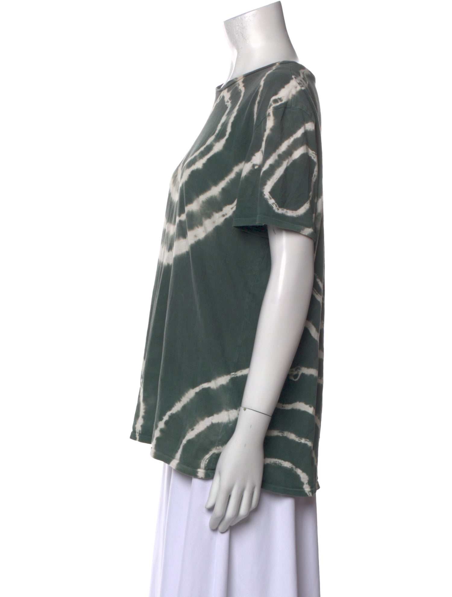 6397 Tie-Dye Print Scoop Neck T-Shirt