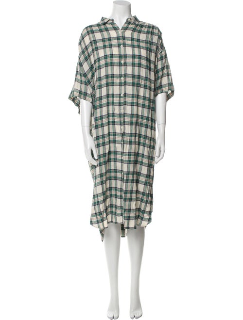 6397 Linen Midi Length Dress