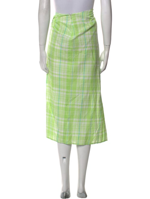 6397 Plaid Print Midi Length Skirt