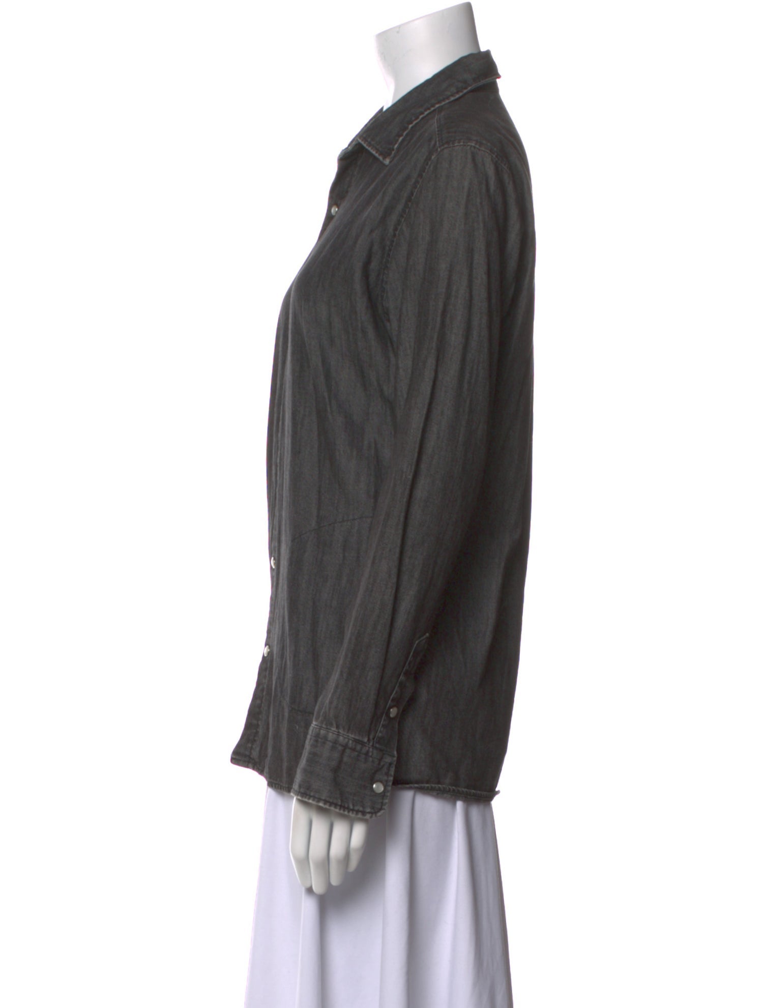 6397 Long Sleeve Button-Up Top