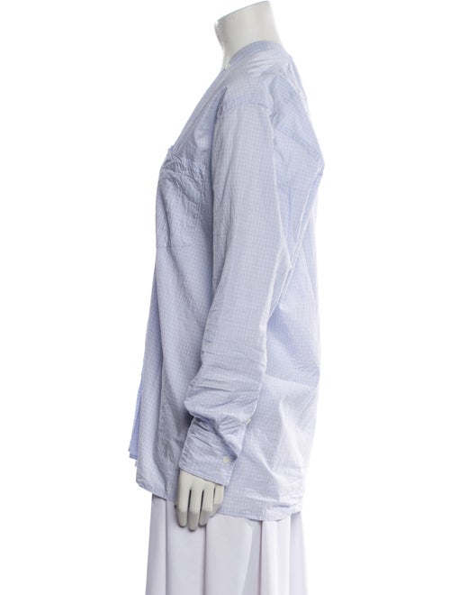 6397 Plaid Print V-Neck Tunic