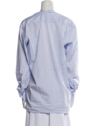 6397 Plaid Print V-Neck Tunic