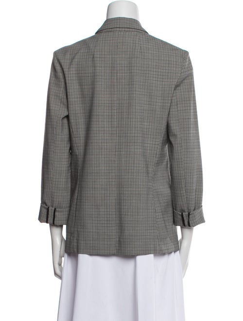 6397 Wool Plaid Print Blazer