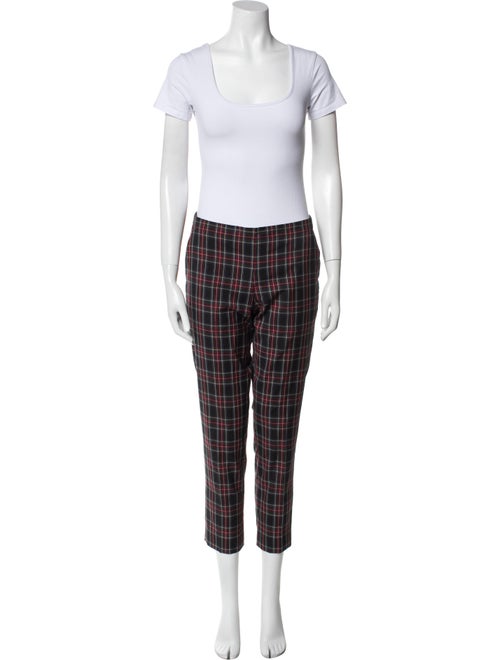 6397 Wool Plaid Print Pant Set
