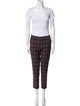 6397 Wool Plaid Print Pant Set