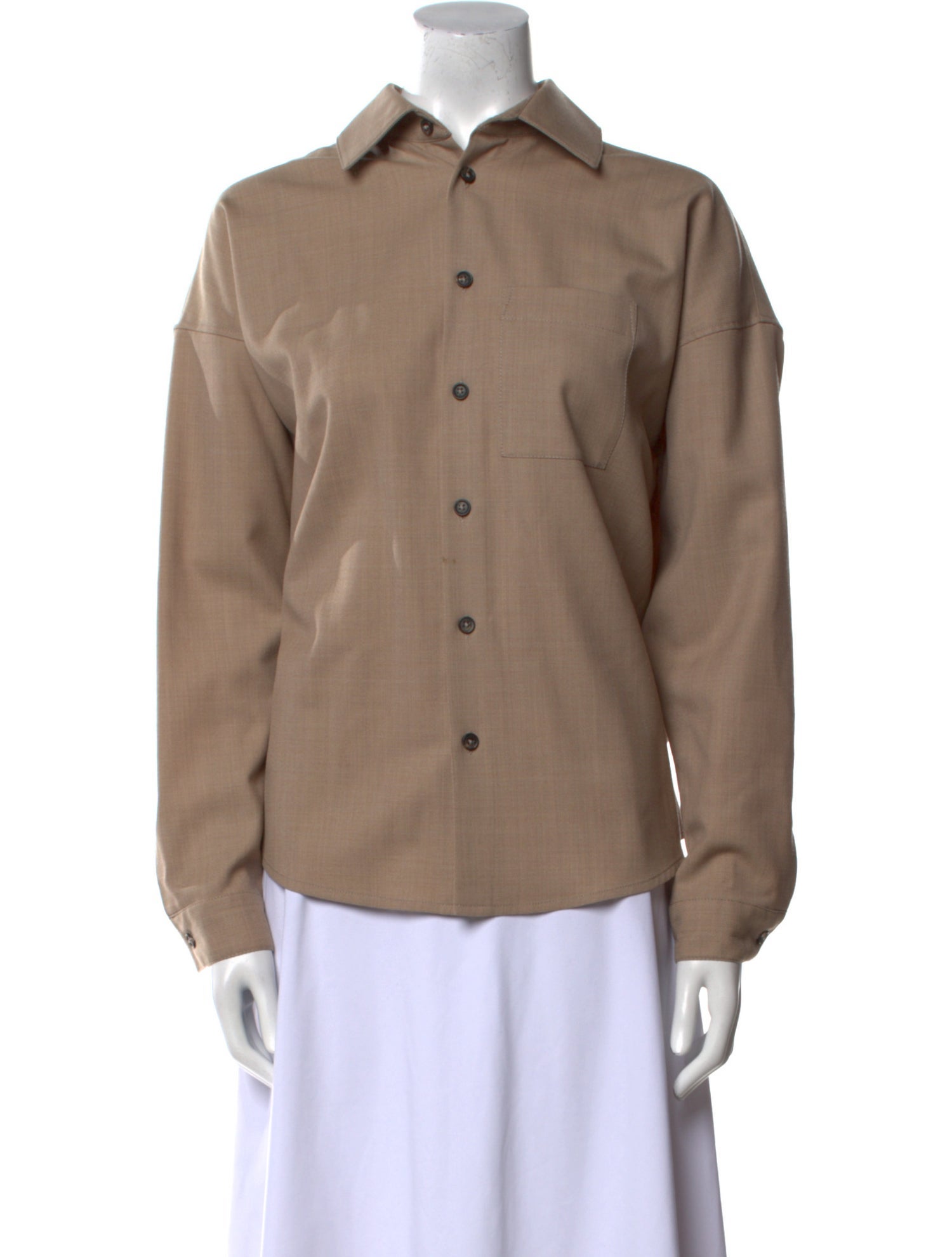 6397 Long Sleeve Button-Up Top